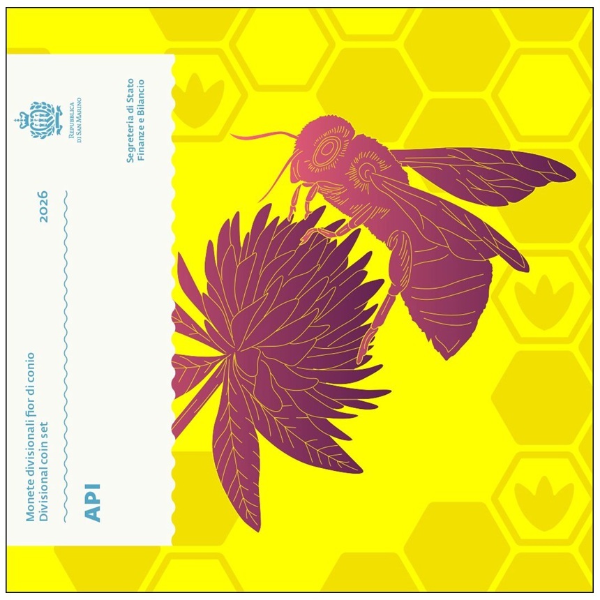 Saint-Marin - Coffret Euro 2026 R BU - Abeilles