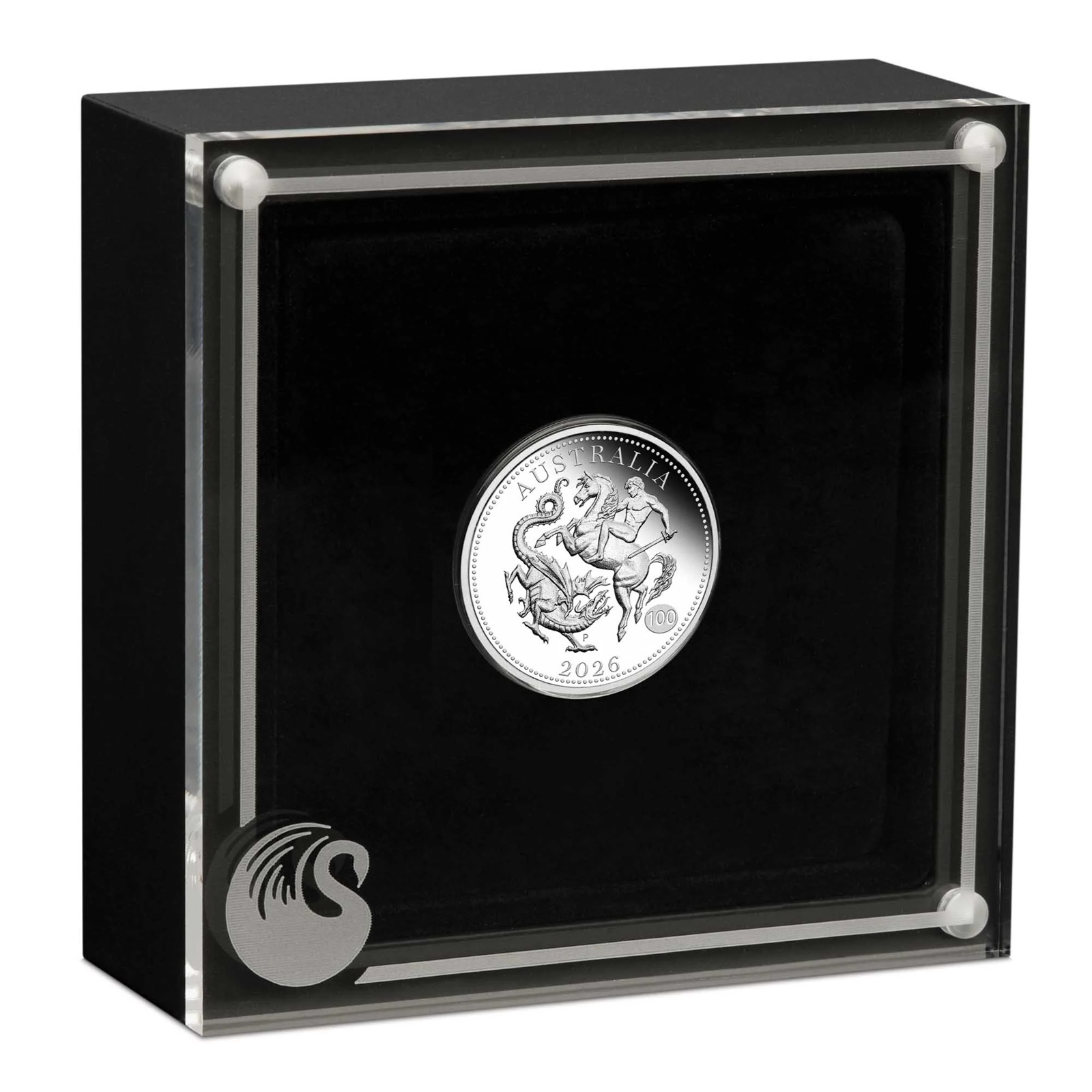 Australie - Pièce 25 Cents (Sovereign) 2026 argent BE - Saint Georges terrassant le dragon – Image 3