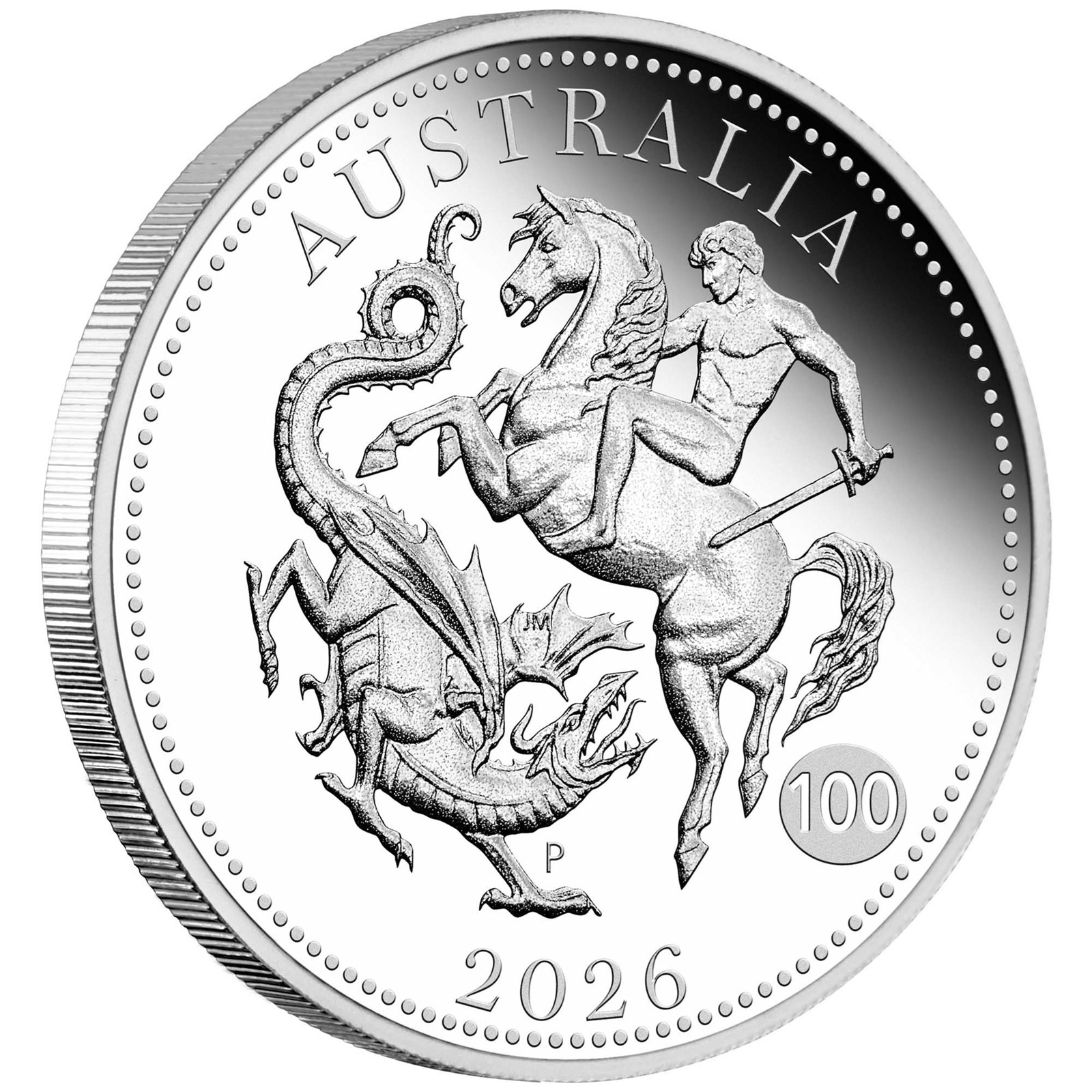 Australie - Pièce 25 Cents (Sovereign) 2026 argent BE - Saint Georges terrassant le dragon – Image 5