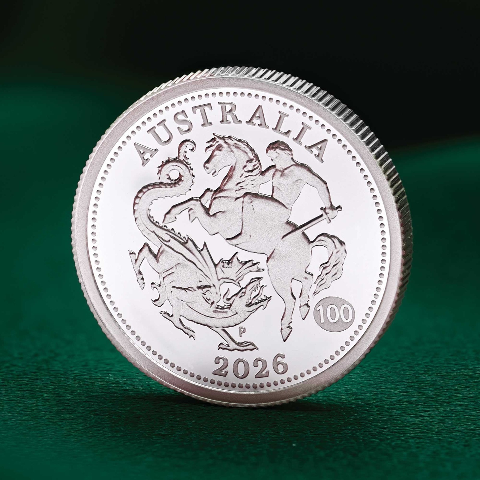 Australie - Pièce 25 Cents (Sovereign) 2026 argent BE - Saint Georges terrassant le dragon – Image 7