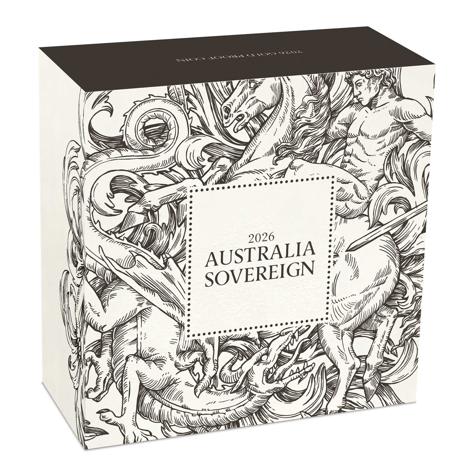 Australie - Pièce 5 Dollars (Quarter Sovereign) 2026 or BE - Saint Georges terrassant le dragon – Image 4