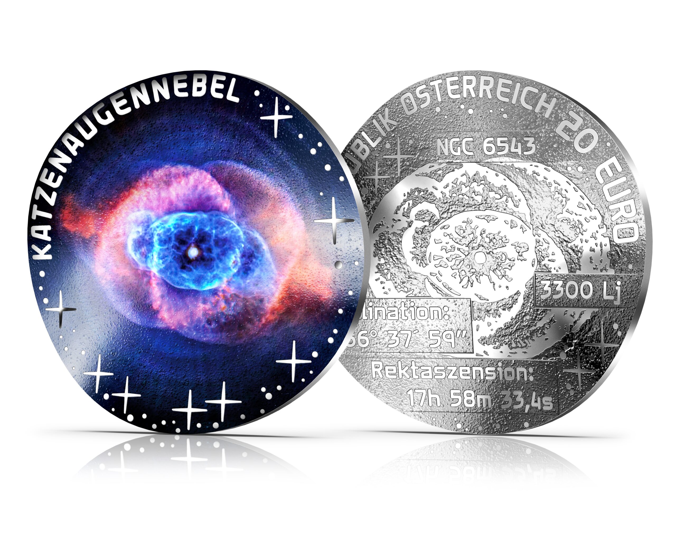 Autriche - Pièce 20 Euro 2026 argent BE - Nébuleuse de l'Œil de Chat – Image 5
