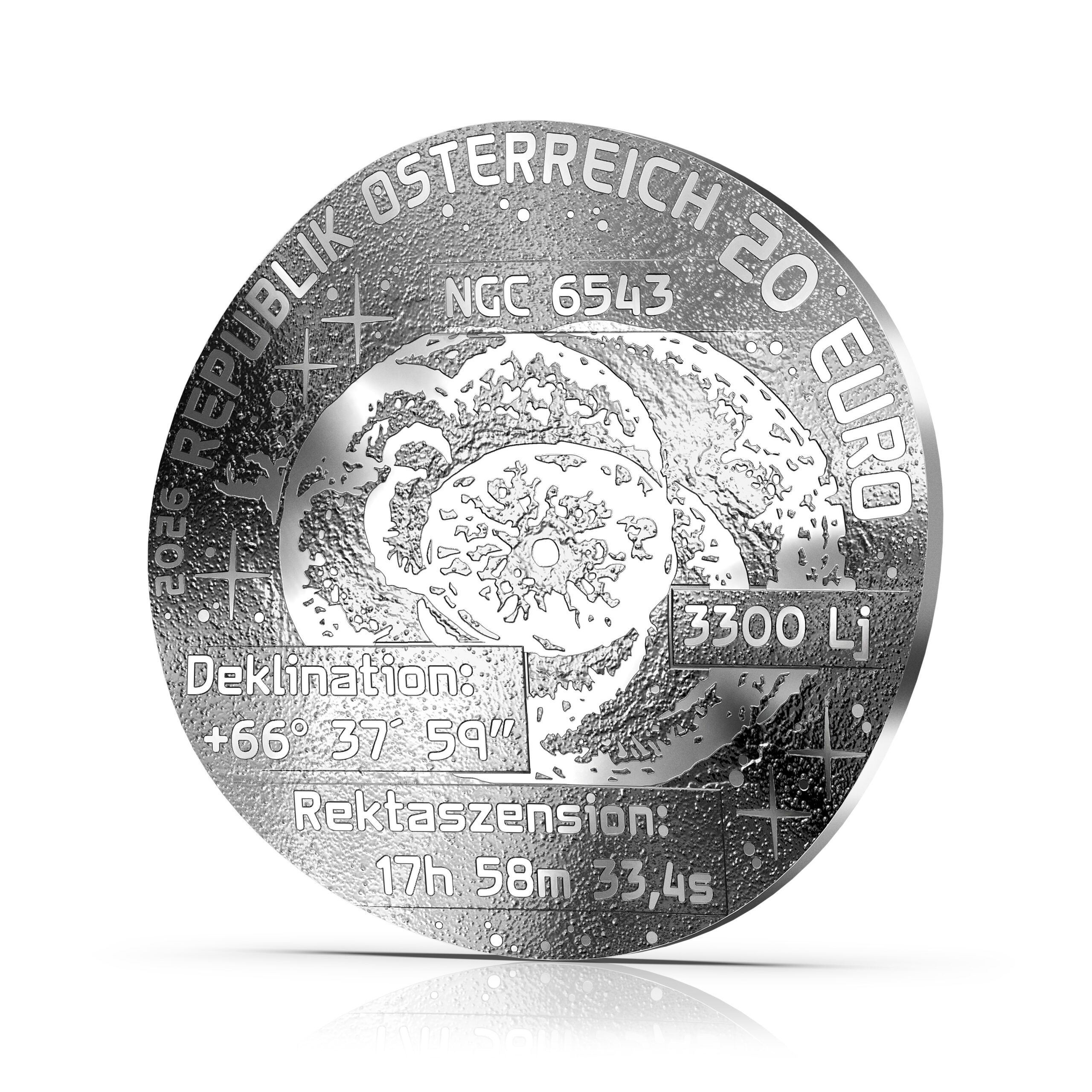 Autriche - Pièce 20 Euro 2026 argent BE - Nébuleuse de l'Œil de Chat – Image 9