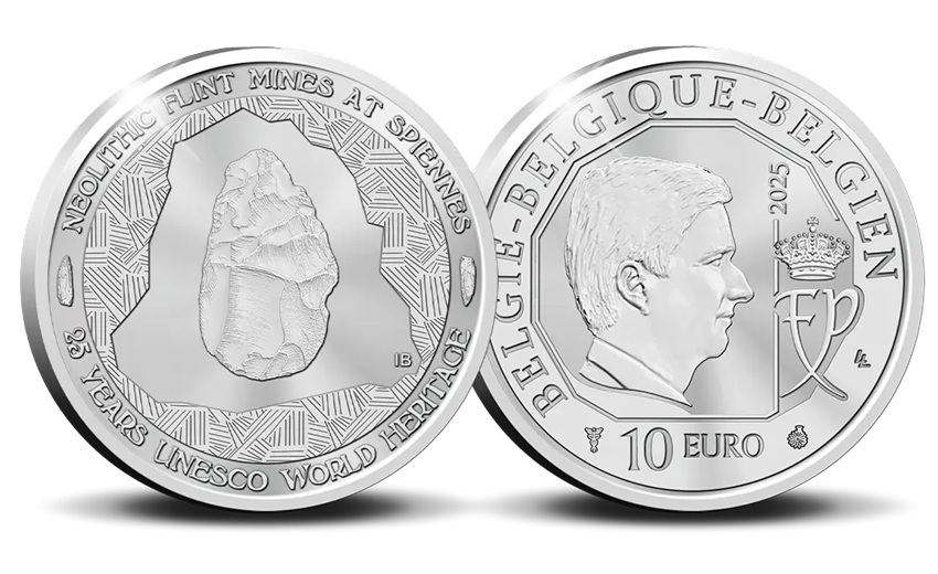 Belgique - Pièce 10 Euro 2025 argent BE - Mines de silex néolithiques de Spiennes – Image 4
