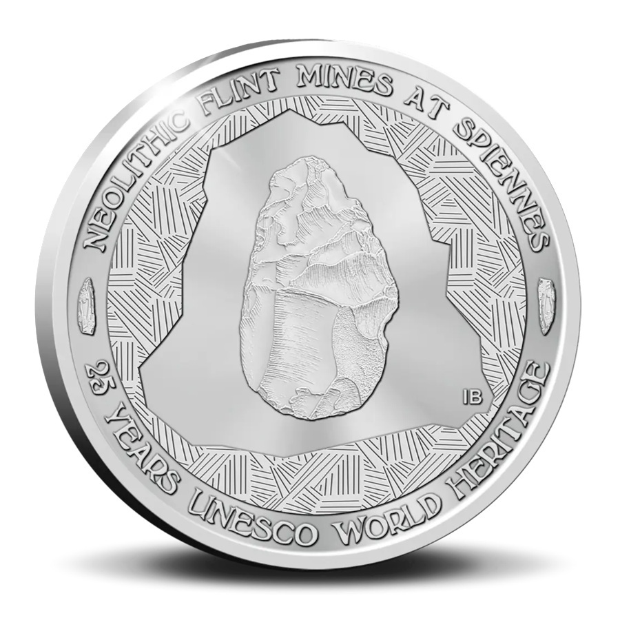 Belgique - Pièce 10 Euro 2025 argent BE - Mines de silex néolithiques de Spiennes