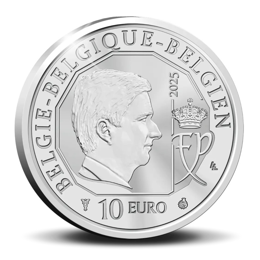 Belgique - Pièce 10 Euro 2025 argent BE - Mines de silex néolithiques de Spiennes – Image 2