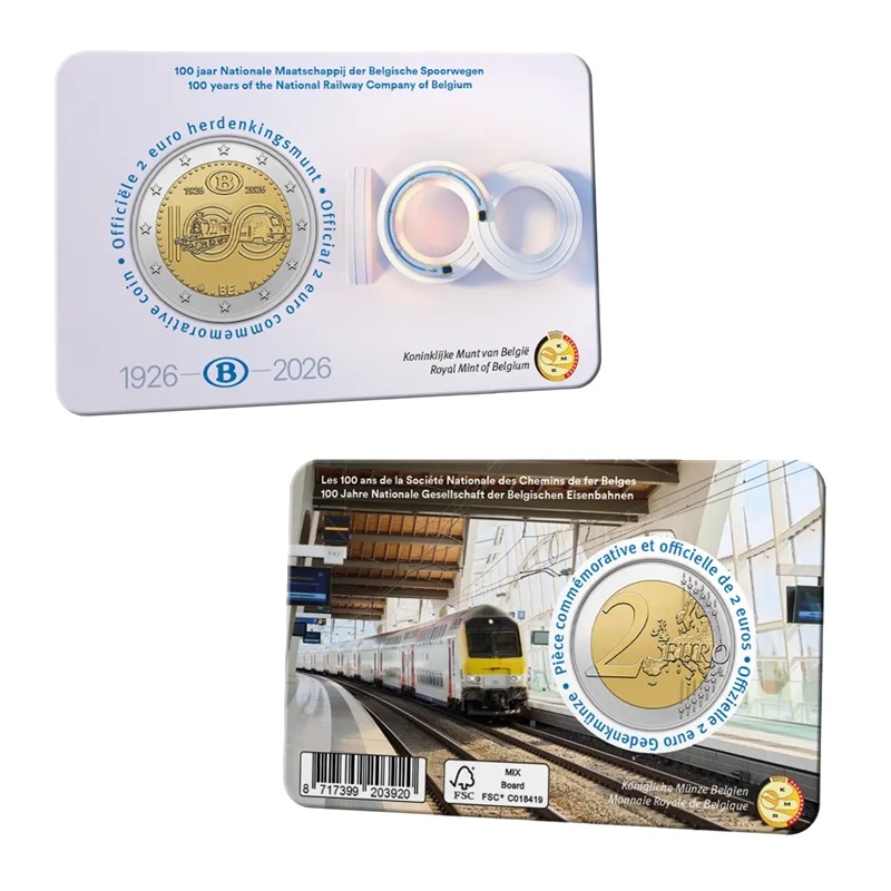 Belgique - Pièce 2 Euro 2026 cupro-nickel et nickel-laiton BU - SNCB – Image 5