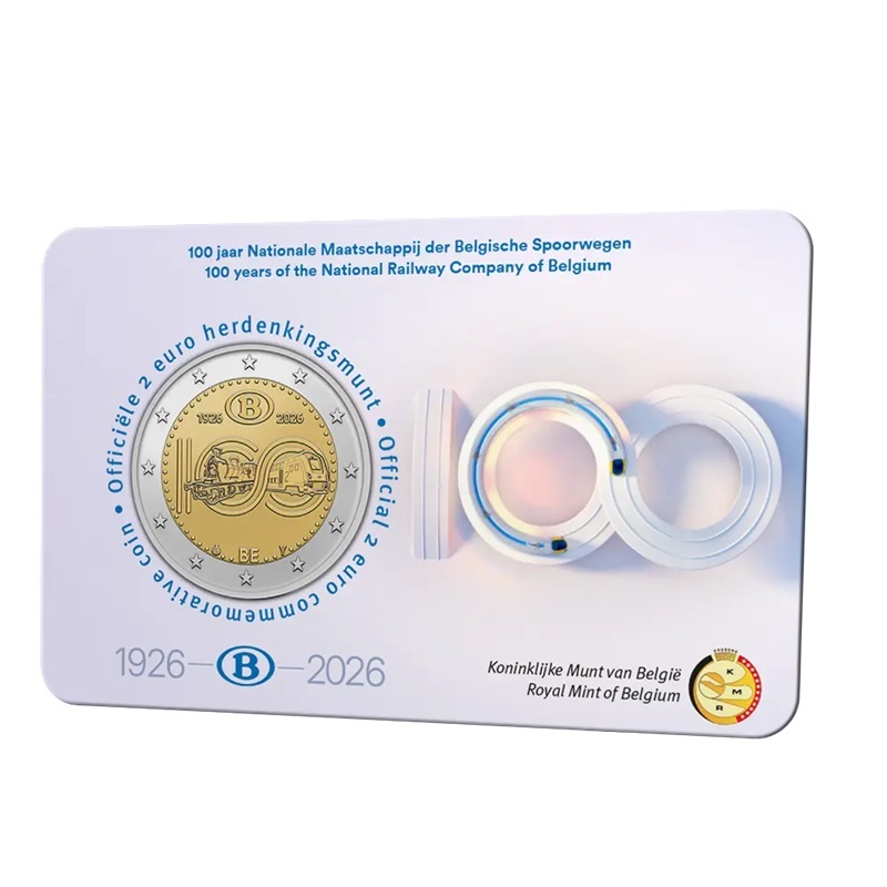 Belgique - Pièce 2 Euro 2026 cupro-nickel et nickel-laiton BU - SNCB