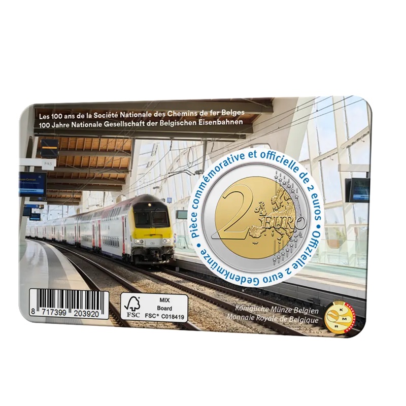 Belgique - Pièce 2 Euro 2026 cupro-nickel et nickel-laiton BU - SNCB – Image 2