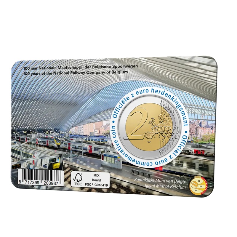 Belgique - Pièce 2 Euro 2026 cupro-nickel et nickel-laiton BU - SNCB – Image 2