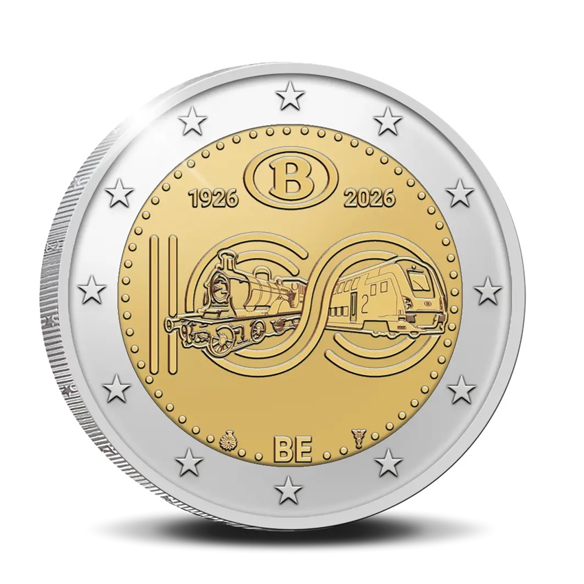 Belgique - Pièce 2 Euro 2026 cupro-nickel et nickel-laiton BE - SNCB