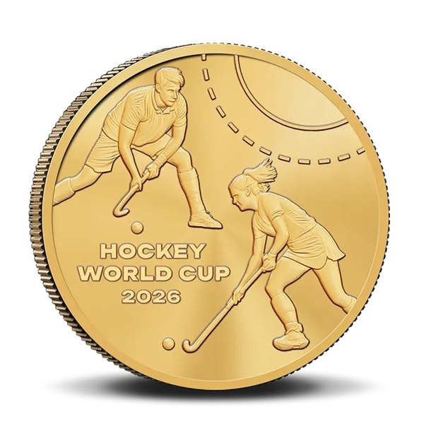 Belgique - Pièce 2 Euro 1/2 2026 laiton BU - Championnat du monde de hockey – Image 3