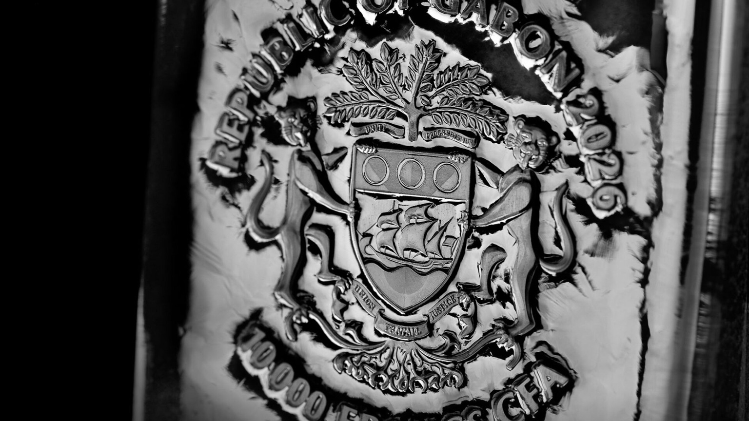 Gabon - Pièce 10000 Francs CFA 2026 1000 grammes argent - Lion – Image 9