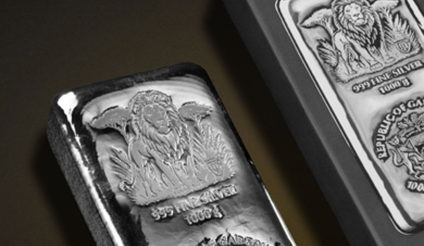 Gabon - Pièce 10000 Francs CFA 2026 1000 grammes argent - Lion – Image 5