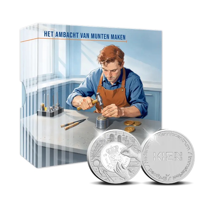 Pays-Bas - Médaille 2026 argent BE - Travail de gravure d'une monnaie – Image 5