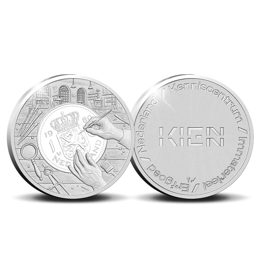 Pays-Bas - Médaille 2026 argent BE - Travail de gravure d'une monnaie – Image 4