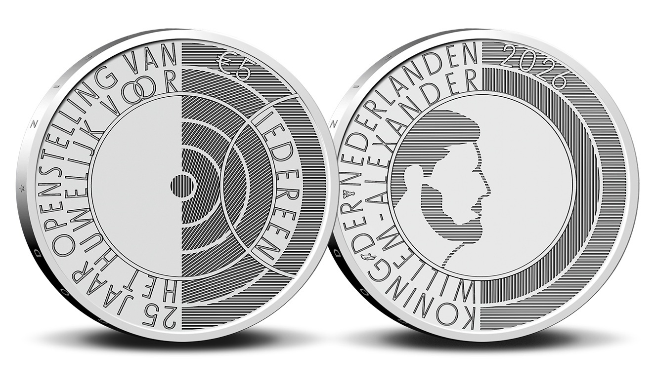 Pays-Bas - Pièce 5 Euro 2026 cuivre argenté BU - Mariage pour tous (en enveloppe Premier Jour) – Image 6