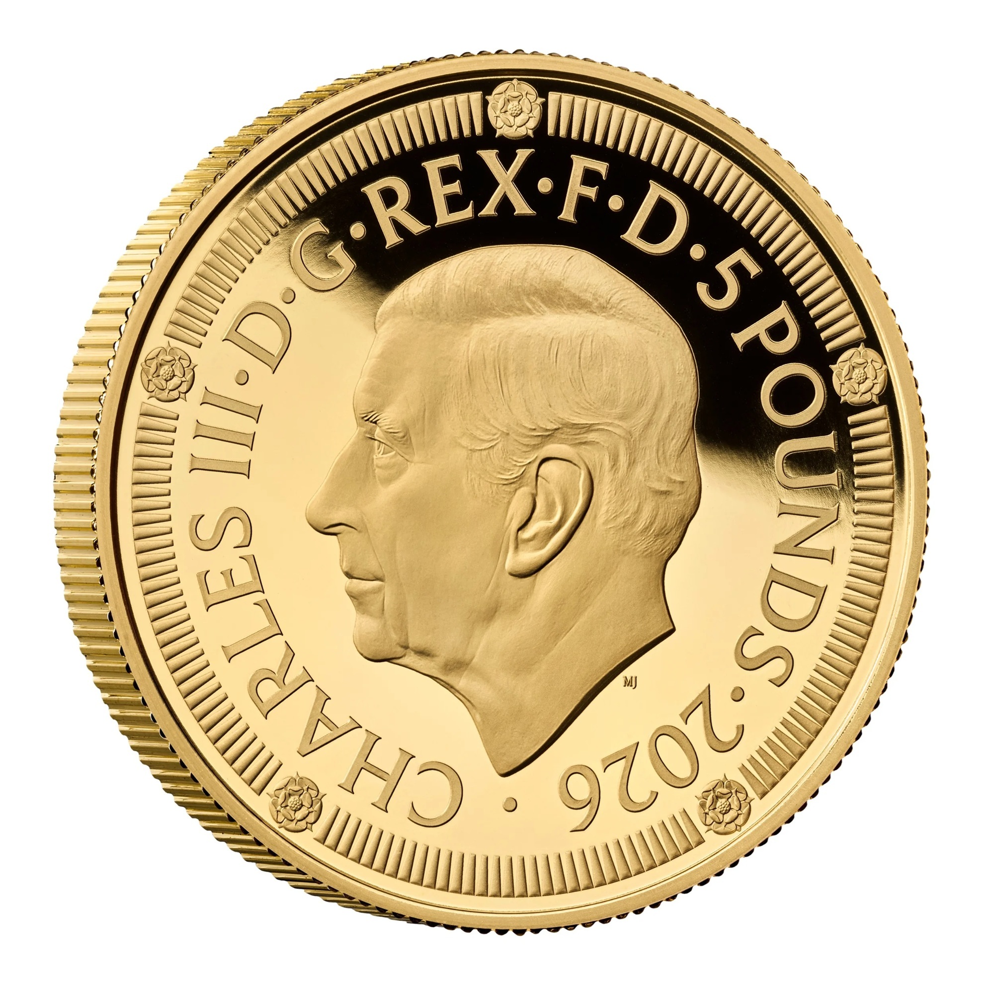 Royaume-Uni - Pièce 5 Pounds 2026 or BE - Couronne d'or – Image 2