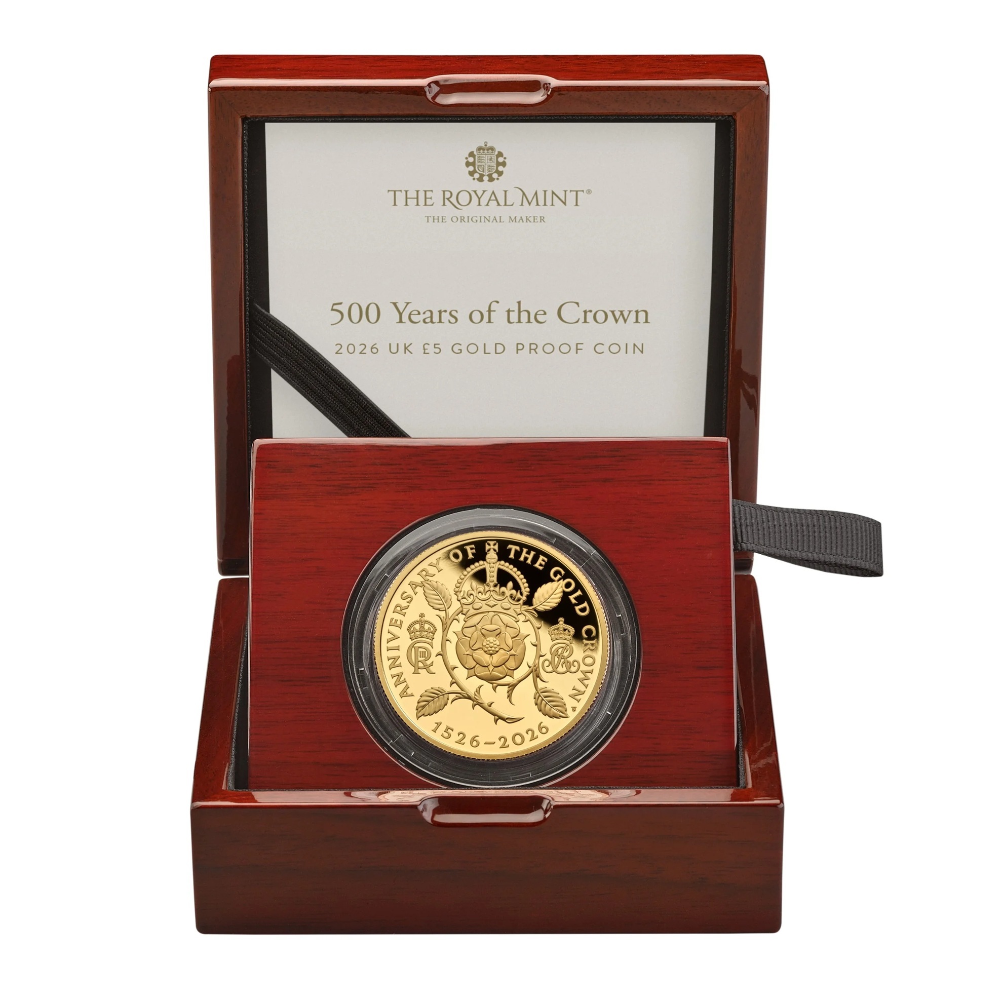 Royaume-Uni - Pièce 5 Pounds 2026 or BE - Couronne d'or – Image 3