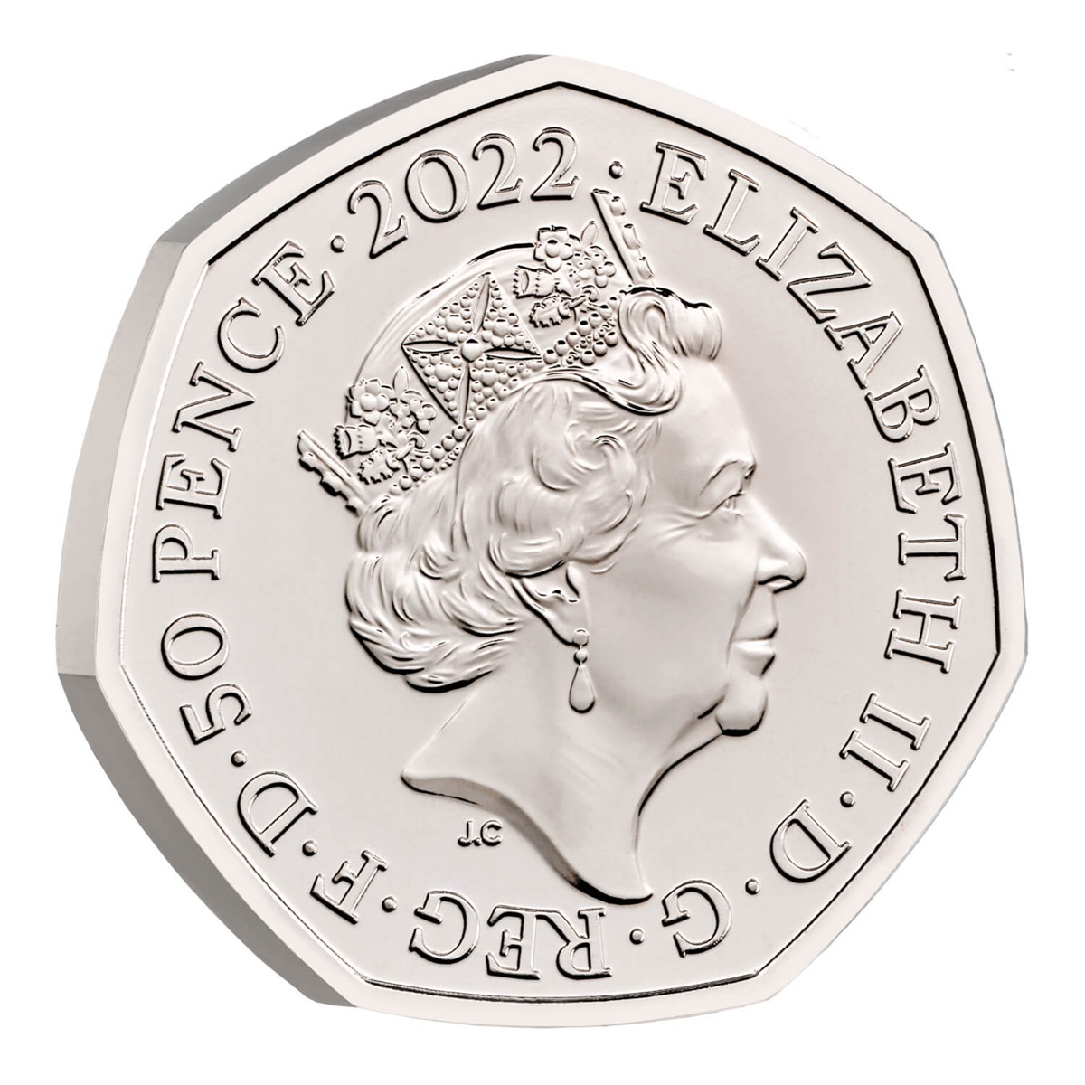 Royaume-Uni - Pièce 50 Pence 2022 cupro-nickel BU - Jeux du Commonwealth – Image 2