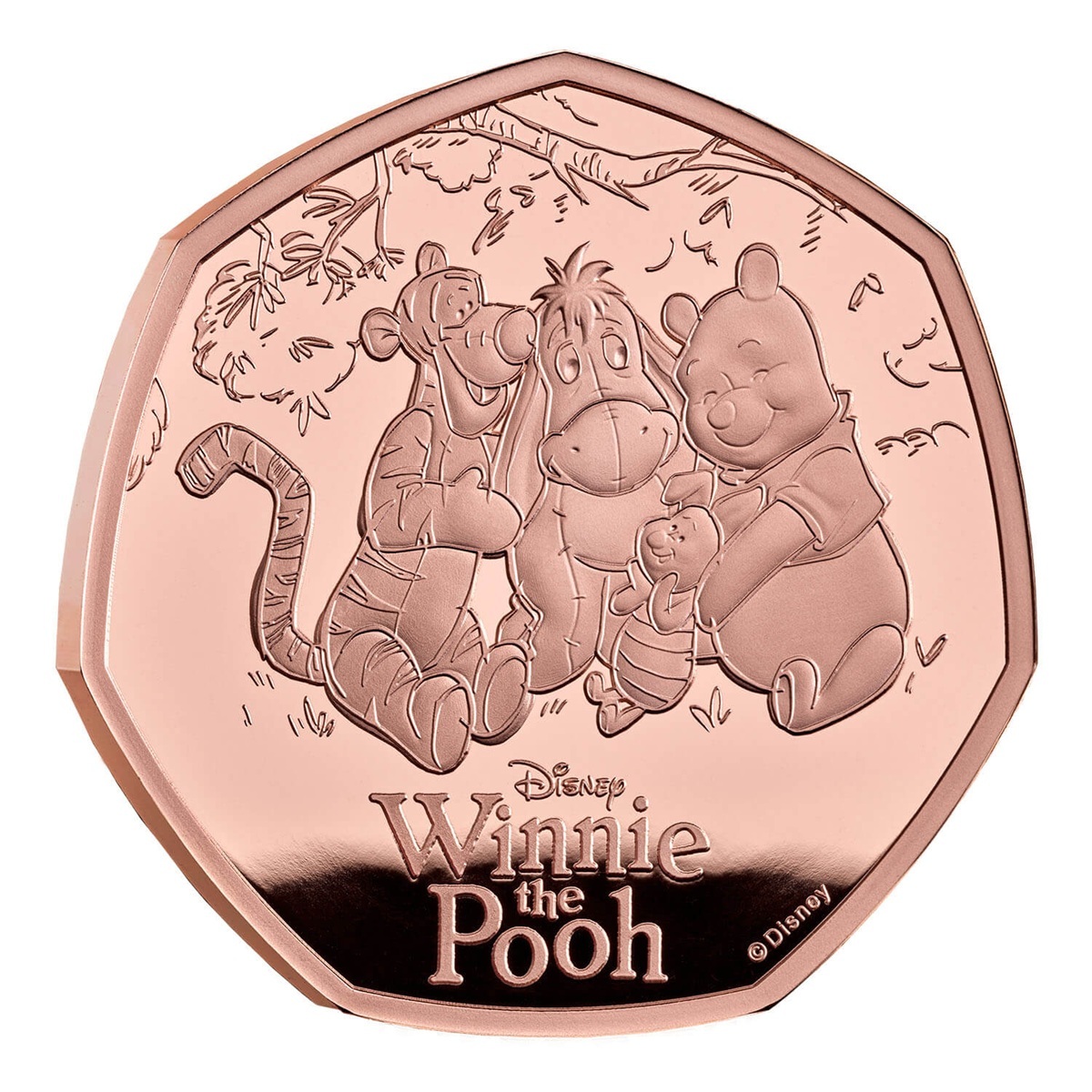 Royaume-Uni - Pièce 50 Pence 2026 or BE - L'amitié de Winnie l'ourson