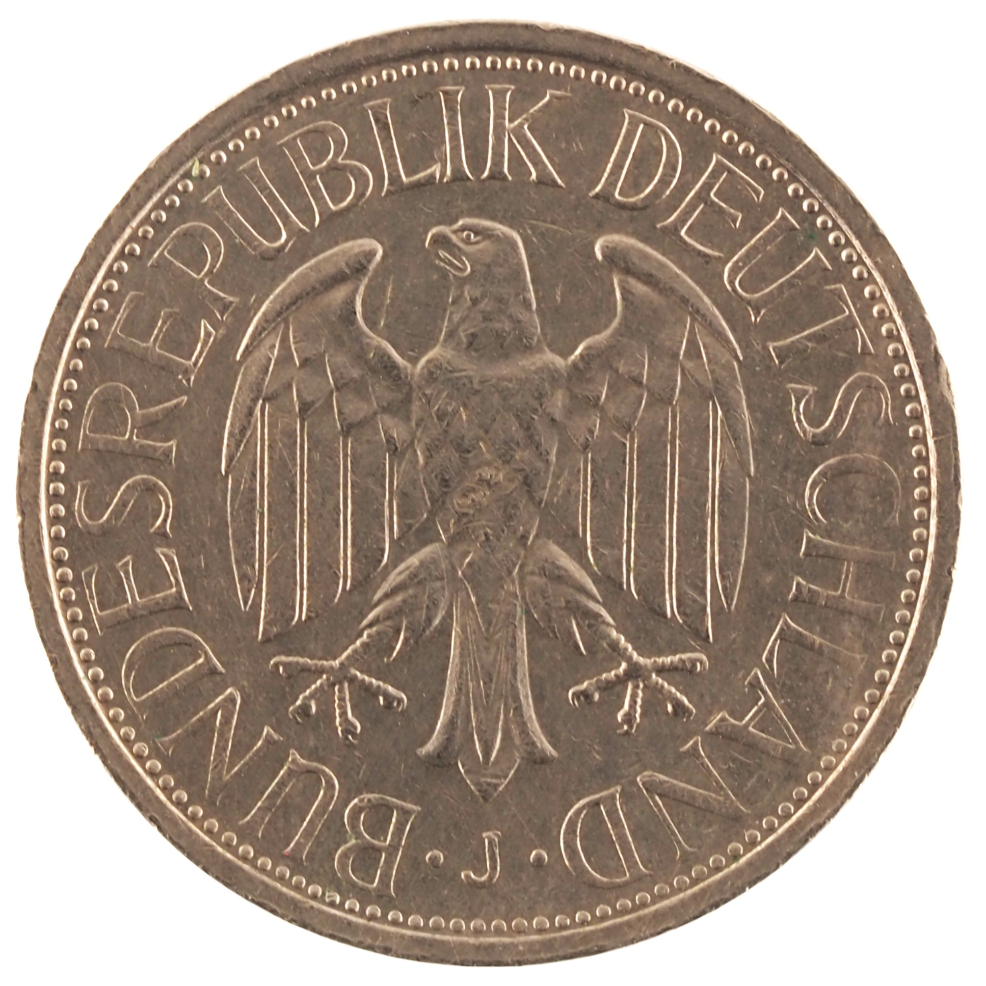 Allemagne - Pièce 1 Deutsche Mark 1973 J cupro-nickel - Aigle héraldique – Image 2