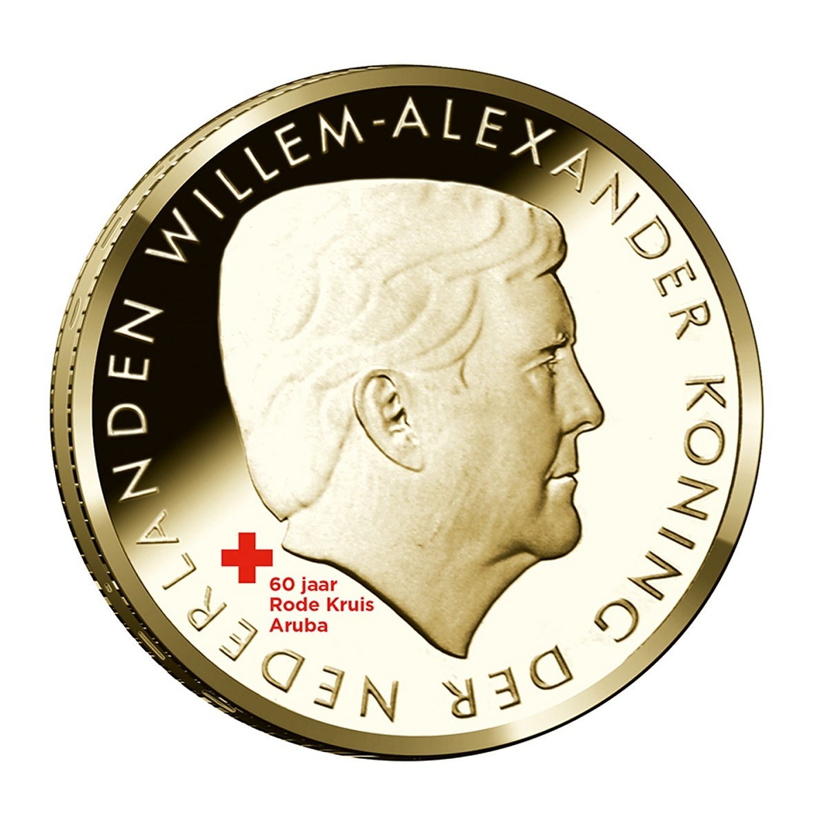 Aruba - Pièce 5 Florin 2017 bronze-aluminium - Croix Rouge d'Aruba – Image 3