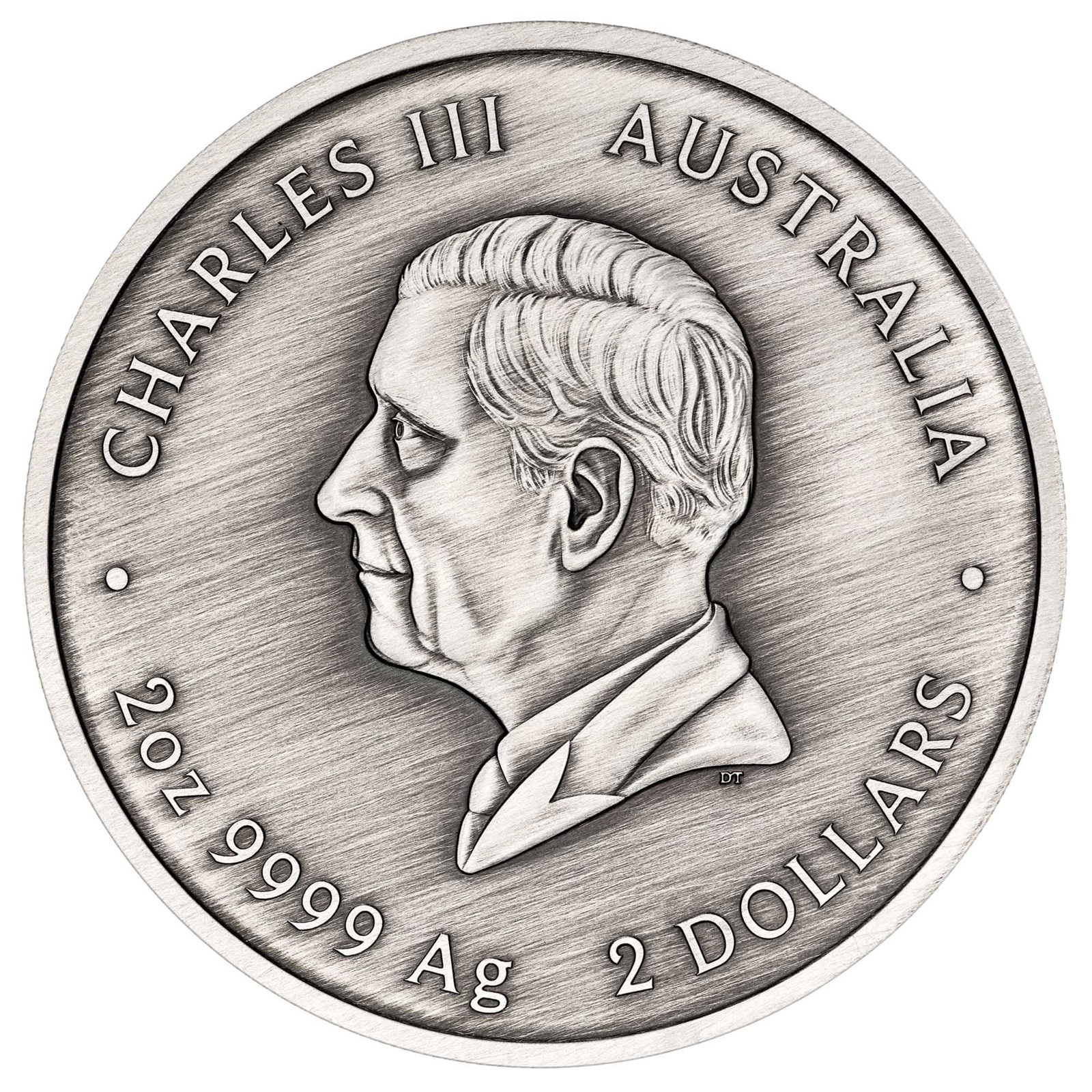 Australie - Pièce 2 Dollars 2026 2 onces argent Antique - Tortue Yaunati – Image 2