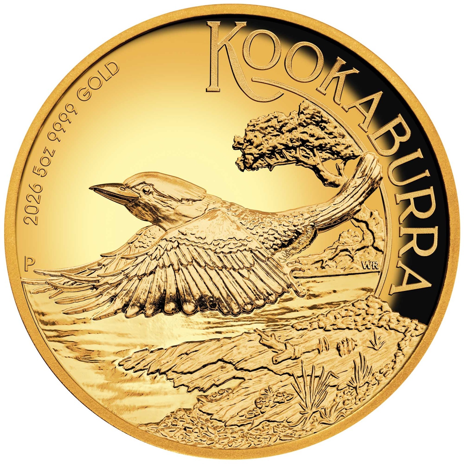 Australie - Pièce 500 Dollars 2026 5 onces or BE - Kookaburra australien