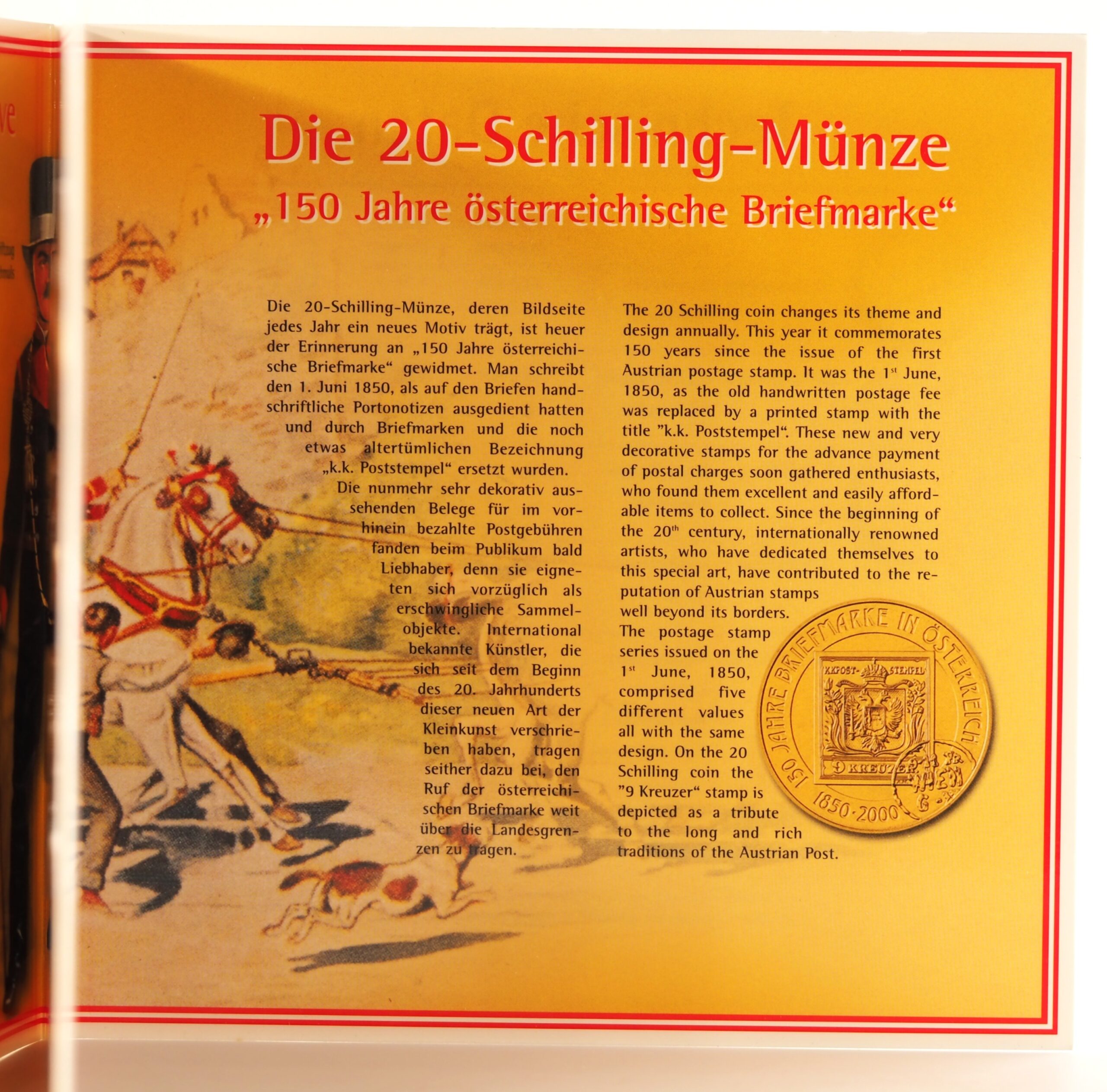Autriche – Coffret Schilling 2000 BU – Timbre-poste autrichien – Image 6
