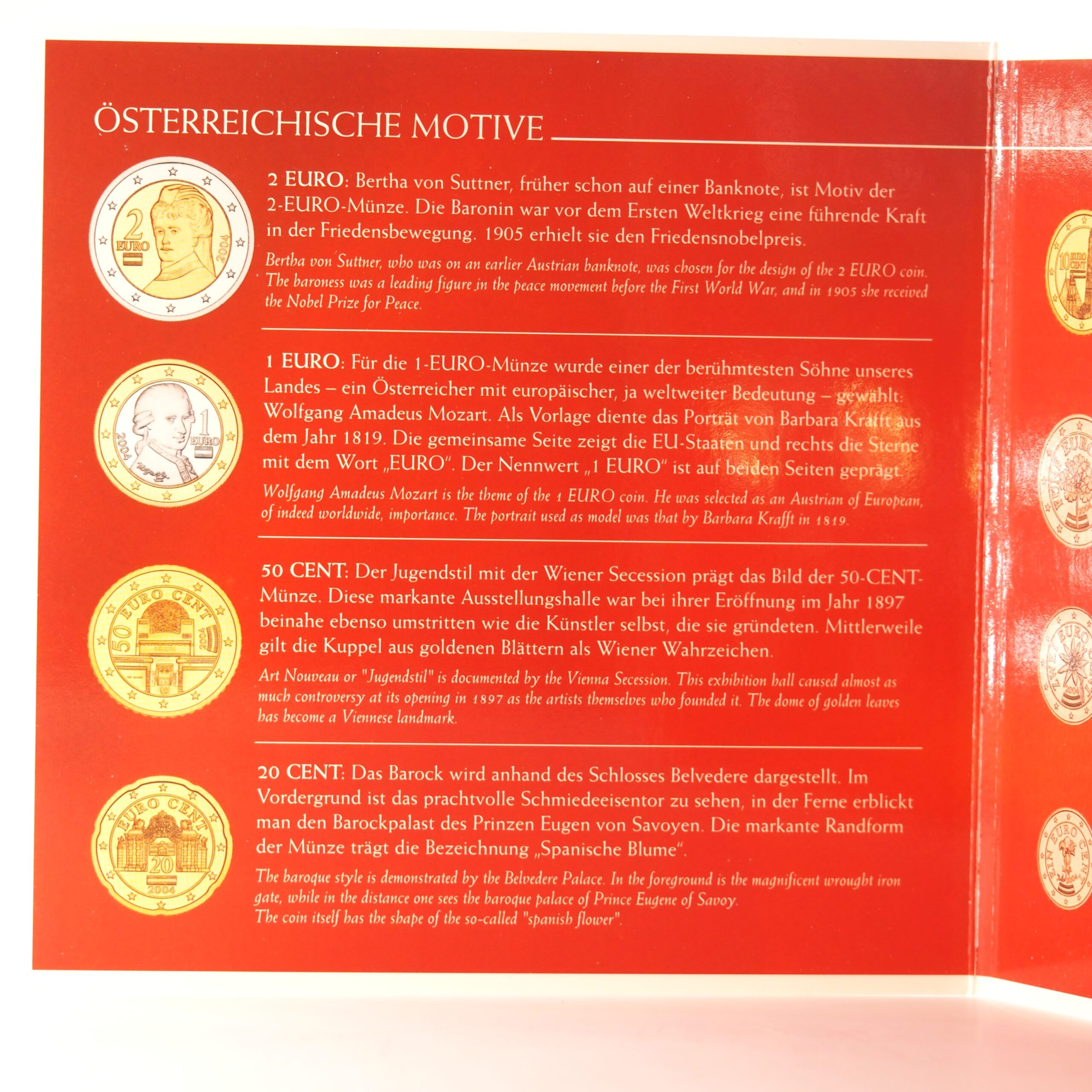 Autriche – Coffret Euro 2004 BU – Bertha von Suttner – Image 3