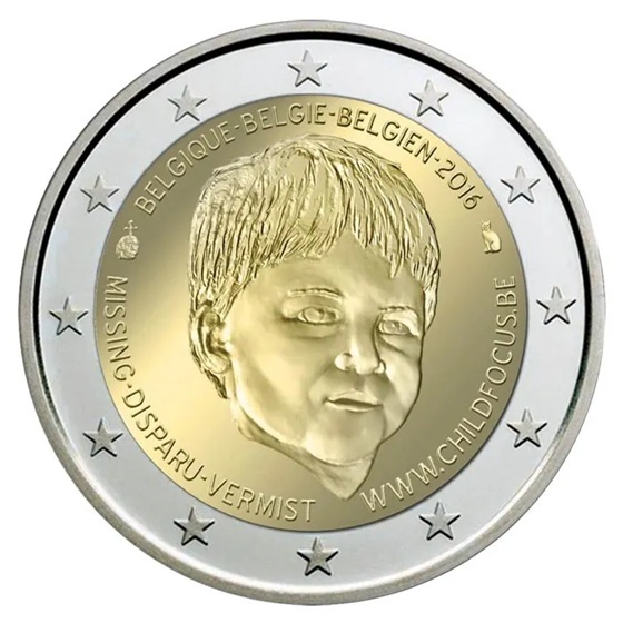 Belgique - Pièce 2 Euro 2016 cupro-nickel et nickel-laiton BE - Child Focus – Image 2