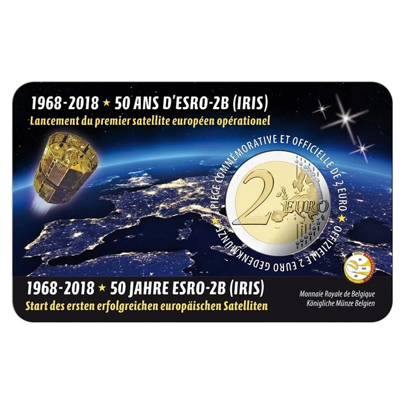 Belgique - Pièce 2 Euro 2018 cupro-nickel et nickel-laiton BU - ESRO – Image 2