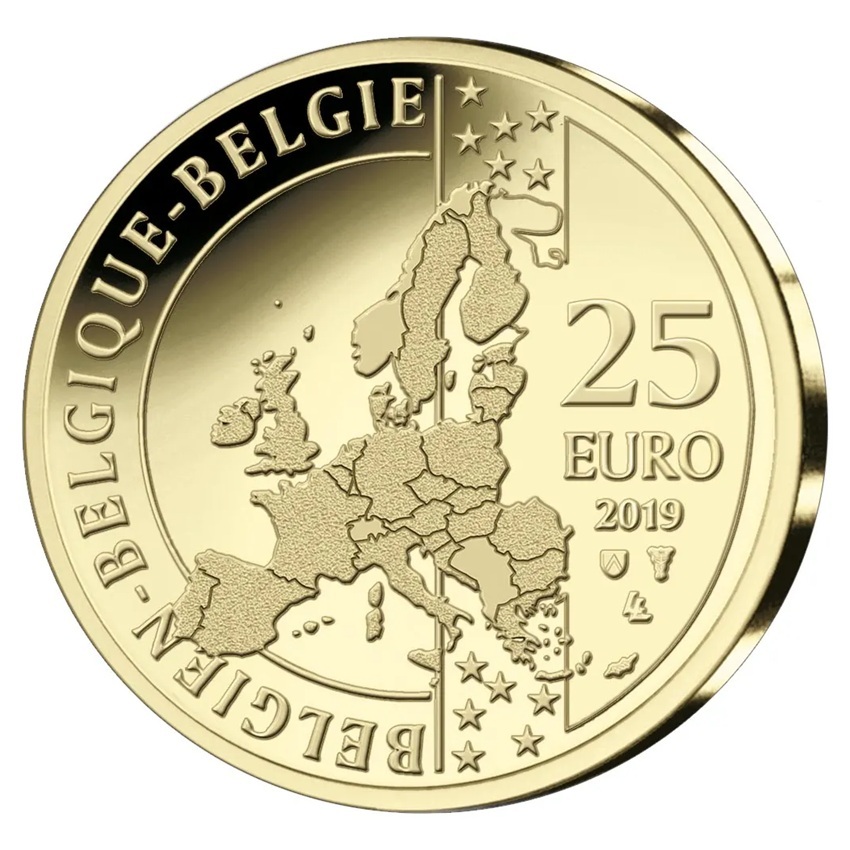 Belgique - Pièce 25 Euro 2019 or BE - Audrey Hepburn – Image 2
