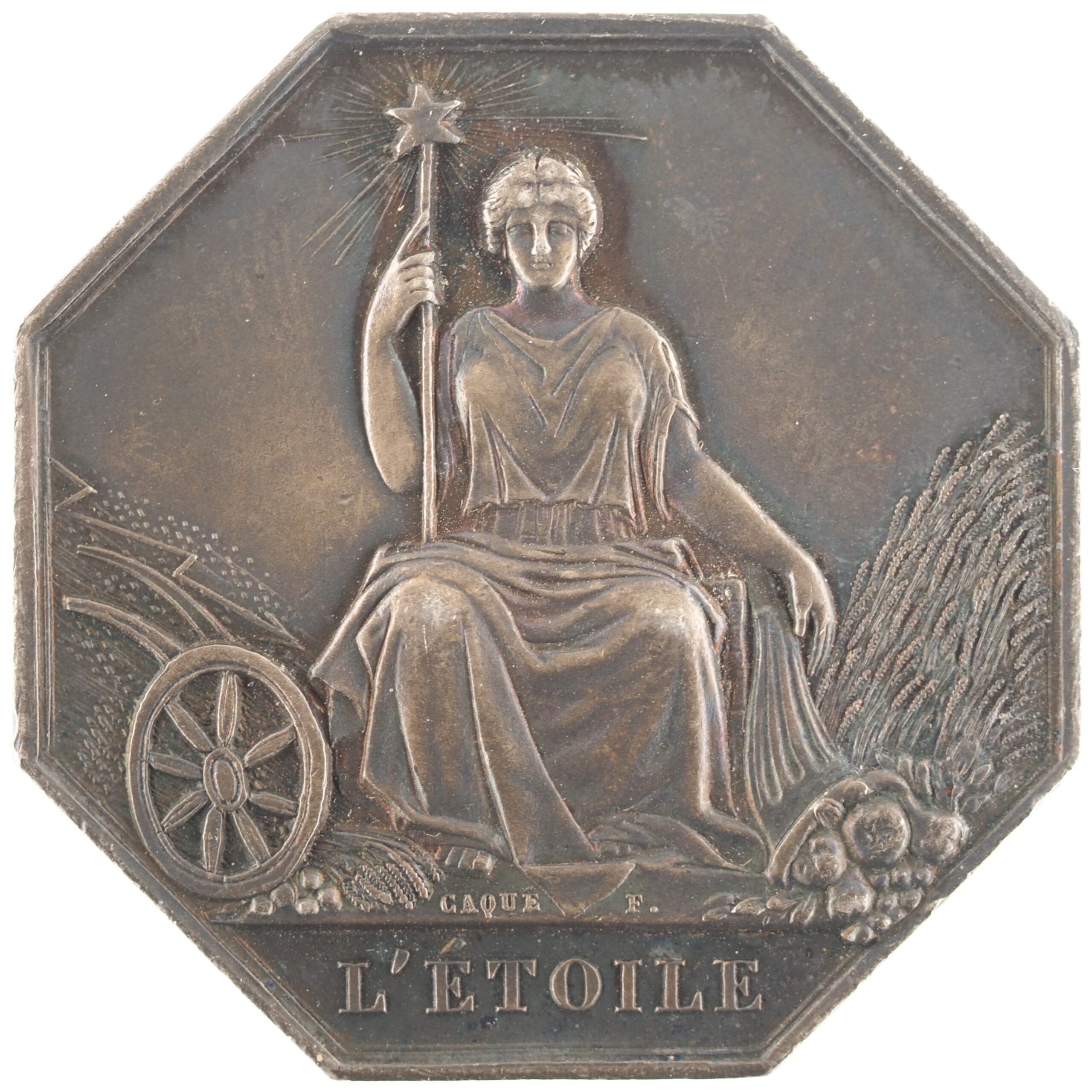 France - Jeton 1834 argent - L'Etoile, société d'assurances mutuelles contre la grêle – Image 2