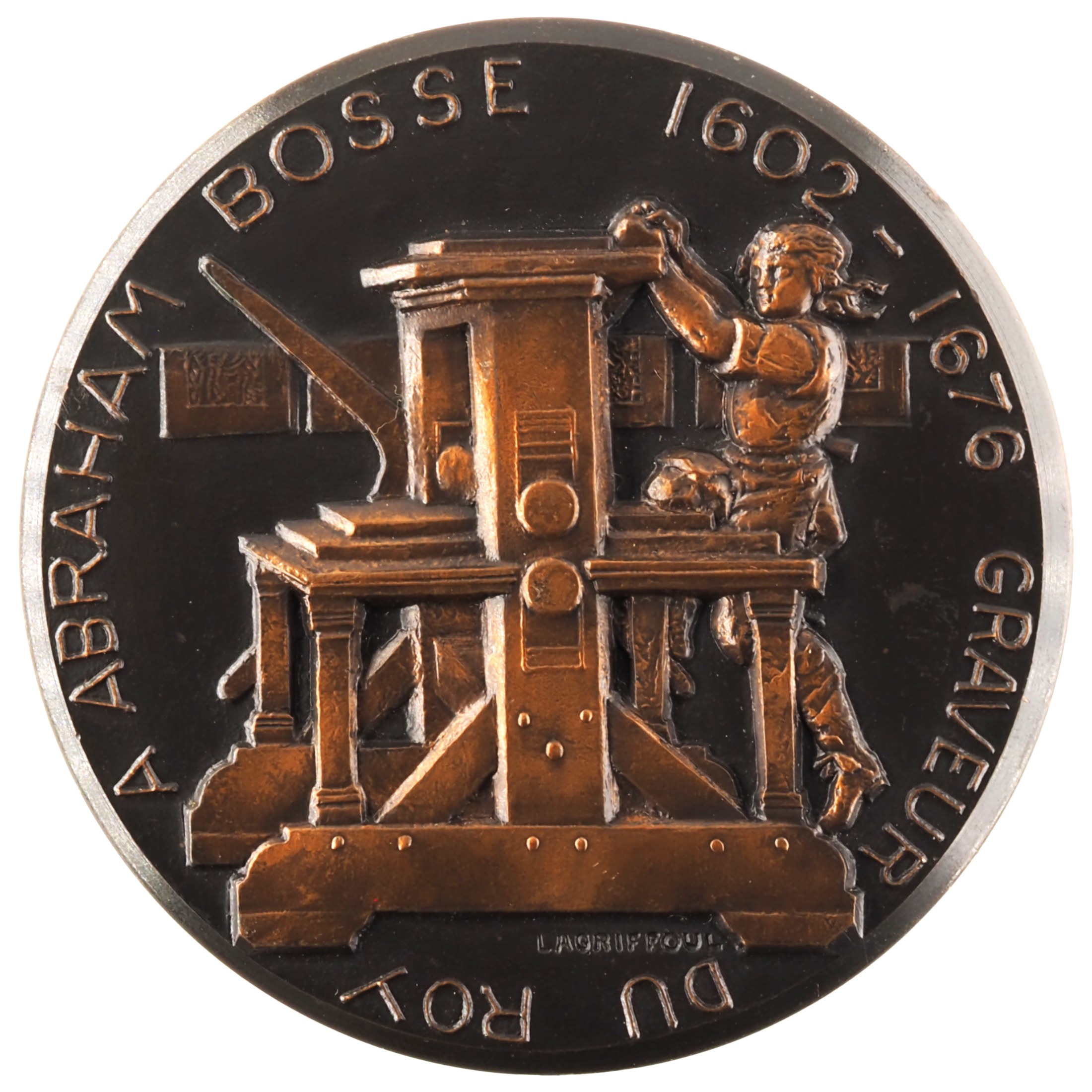 France - Médaille 1986 bronze - Mandragore / Abraham Bosse – Image 2