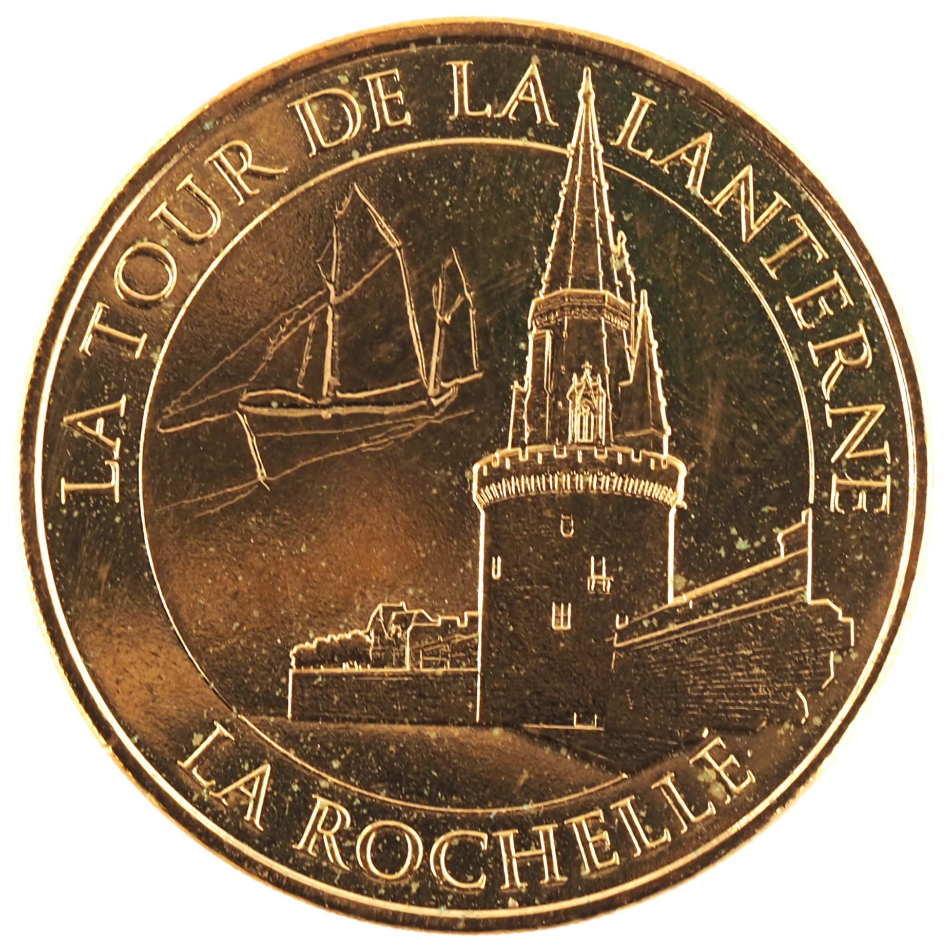 France - Médaille 2024 cuivre-nickel-aluminium - La Tour de la Lanterne, à La Rochelle