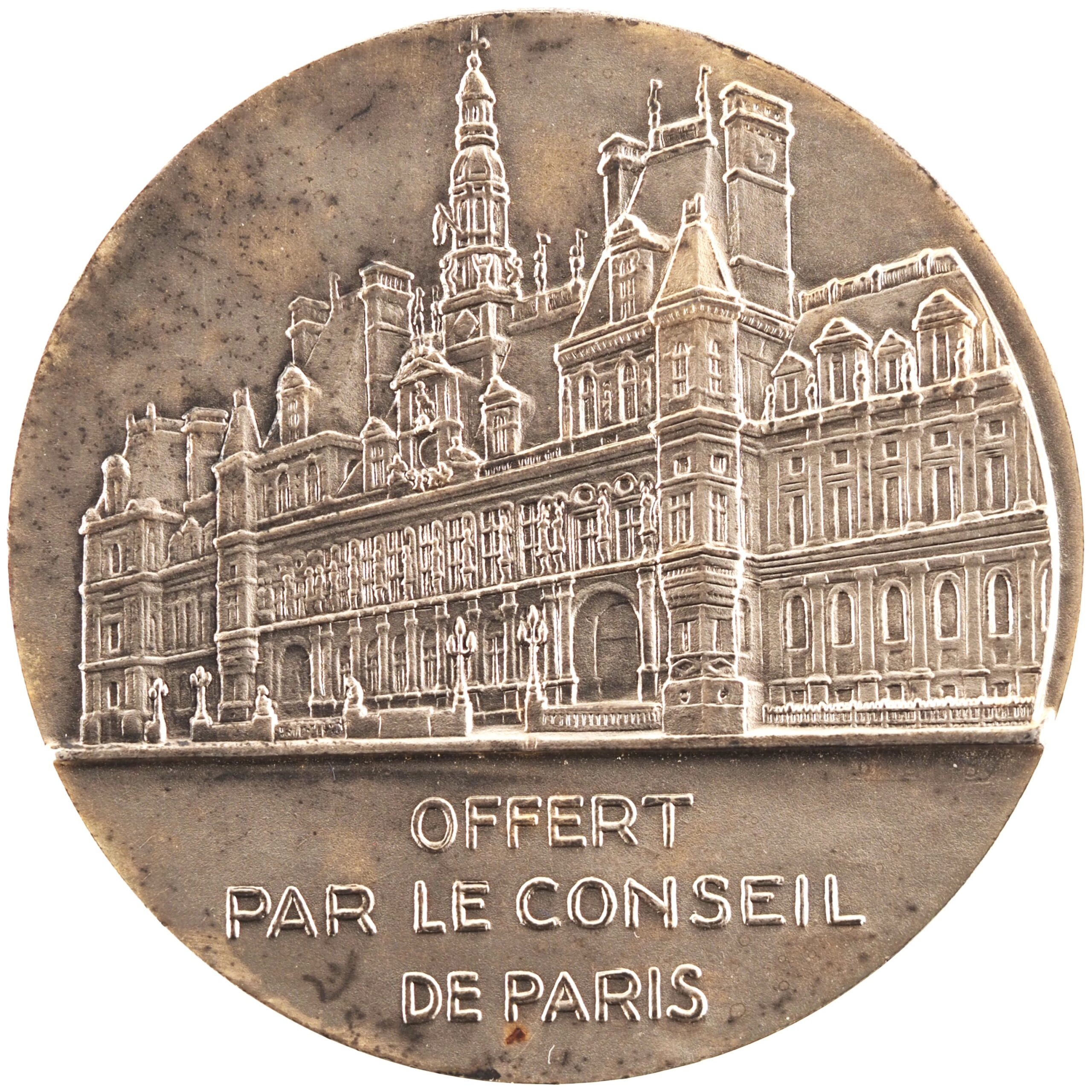 France - Médaille bronze argenté - Ville de Paris / Conseil de Paris – Image 2