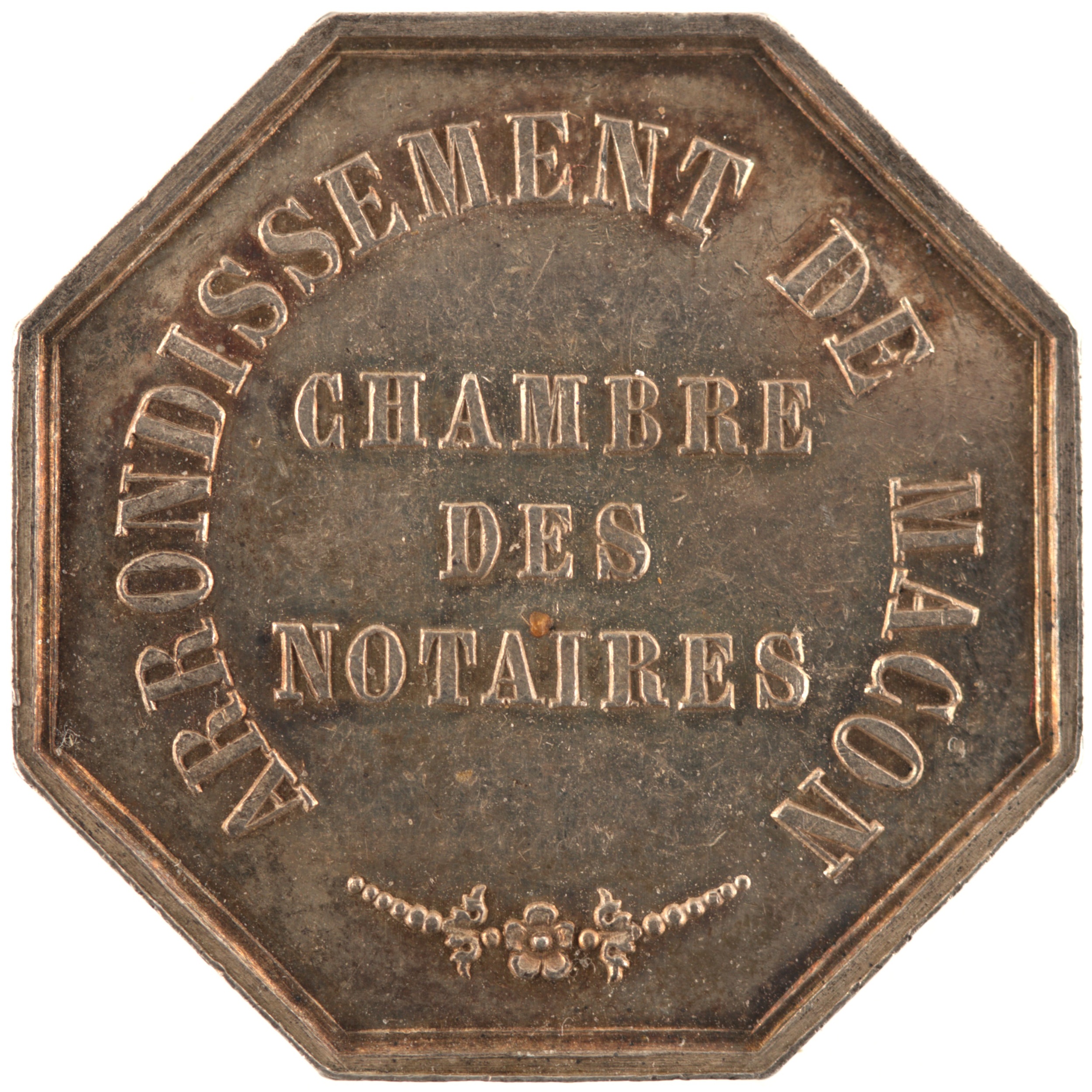 France - Jeton argent - Chambre des notaires de Mâcon