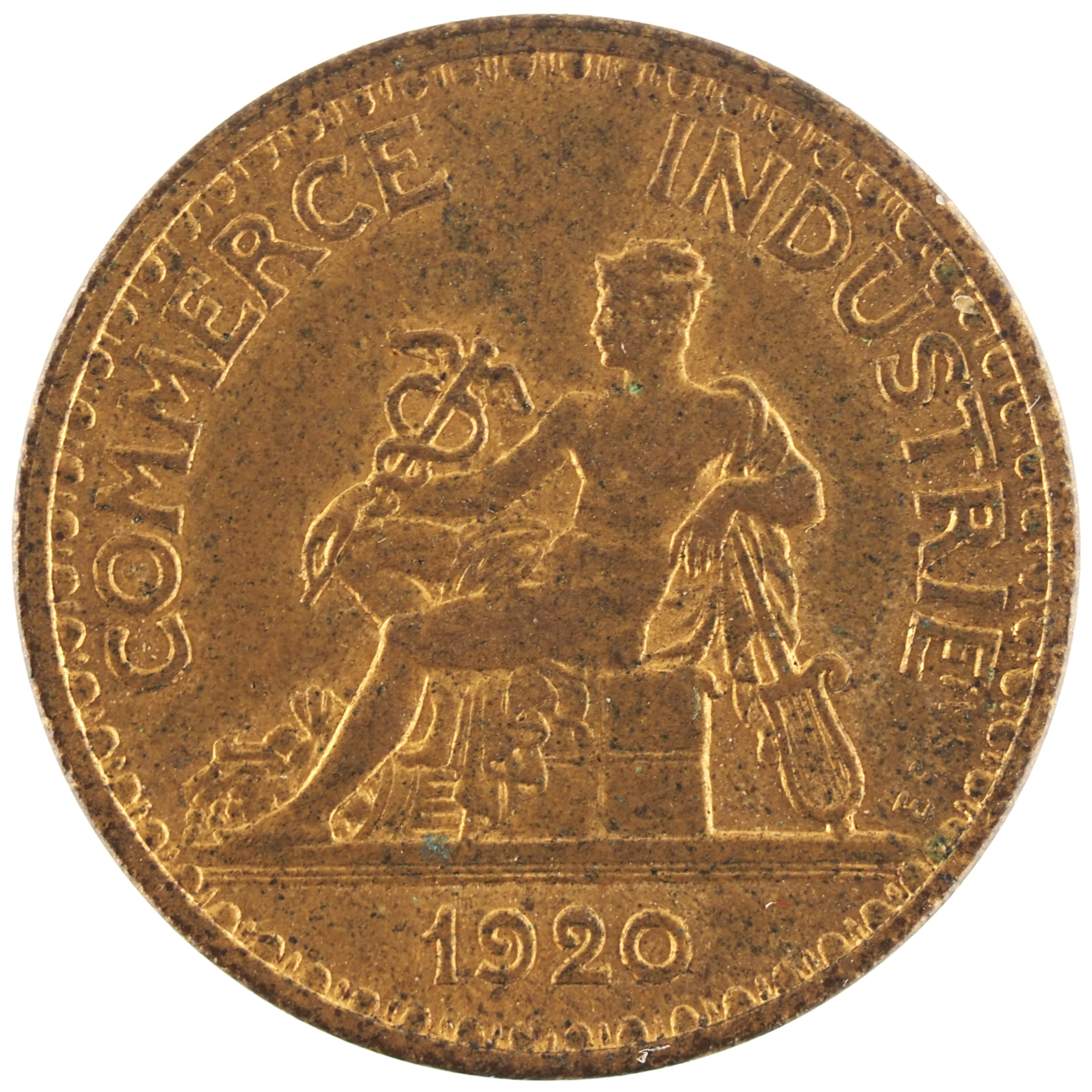 France - Pièce essai Bon pour 50 Centimes 1920 cupro-aluminium - Chambres de Commerce