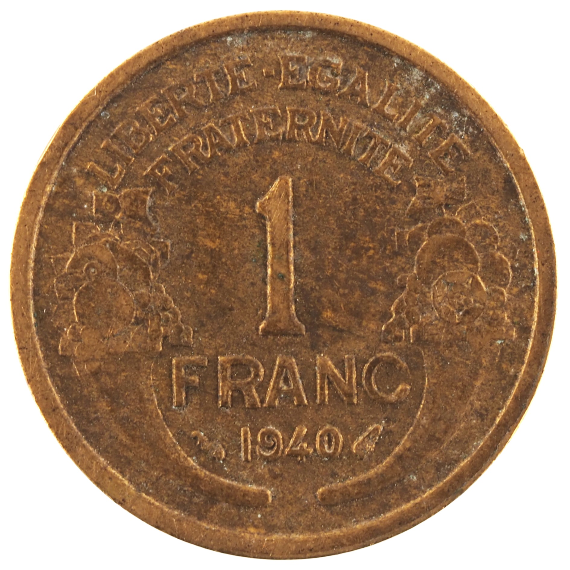 France - Pièce 1 Franc 1940 bronze-aluminium - Morlon