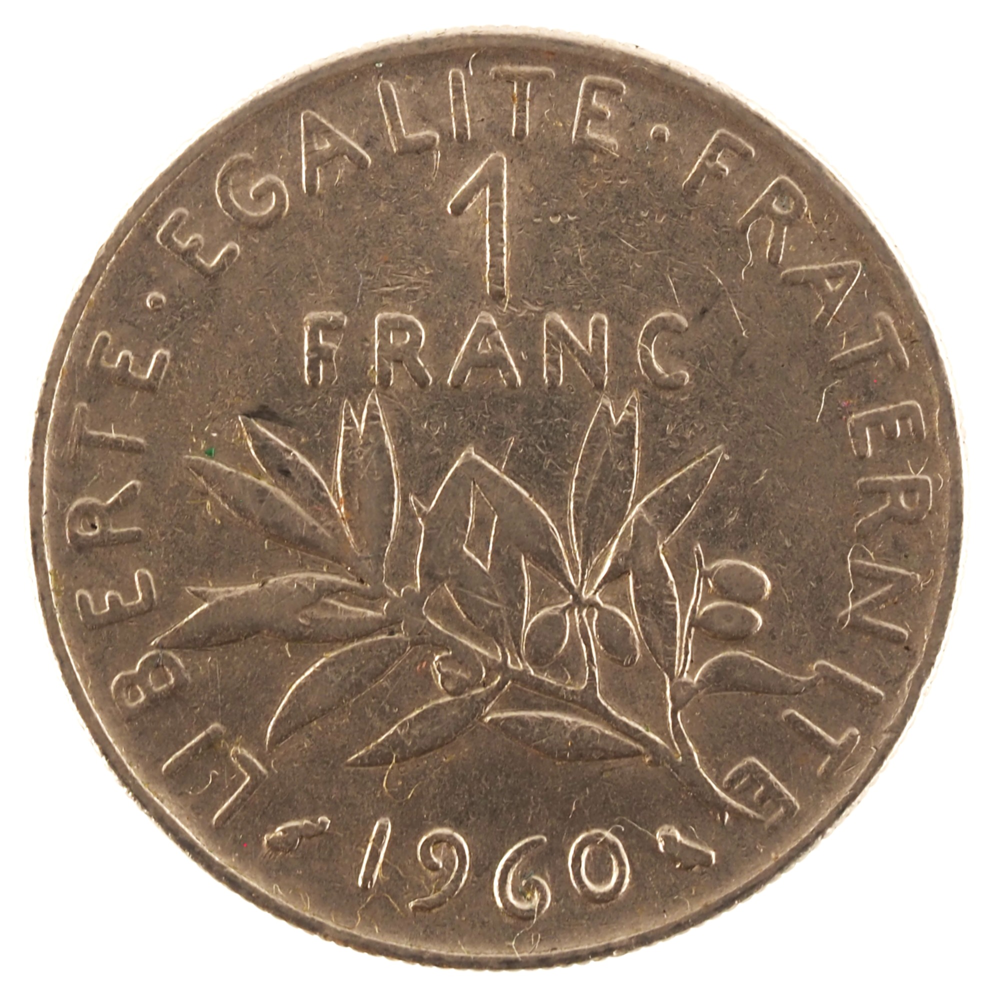 France - Pièce 1 Franc 1960 nickel - Semeuse (petit 0)