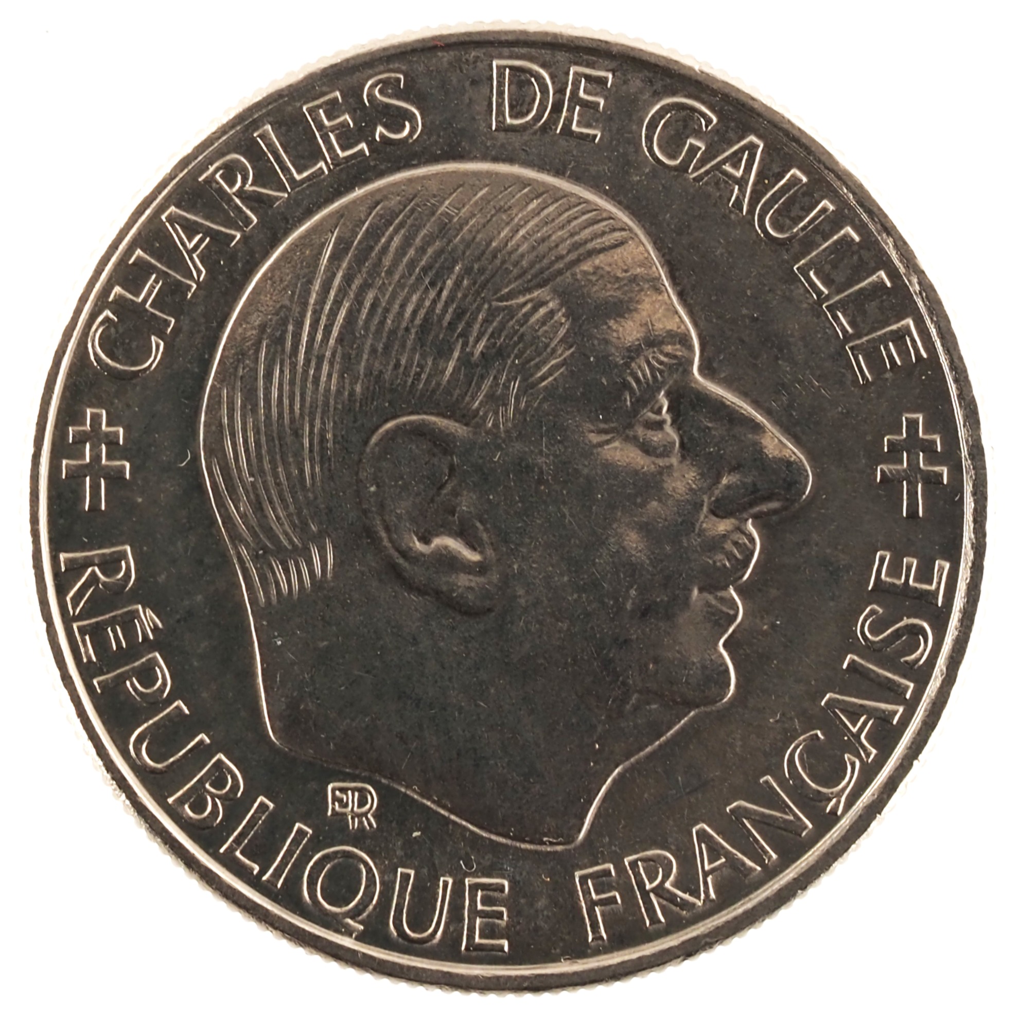 France - Pièce 1 Franc 1988 nickel - De Gaulle – Image 2
