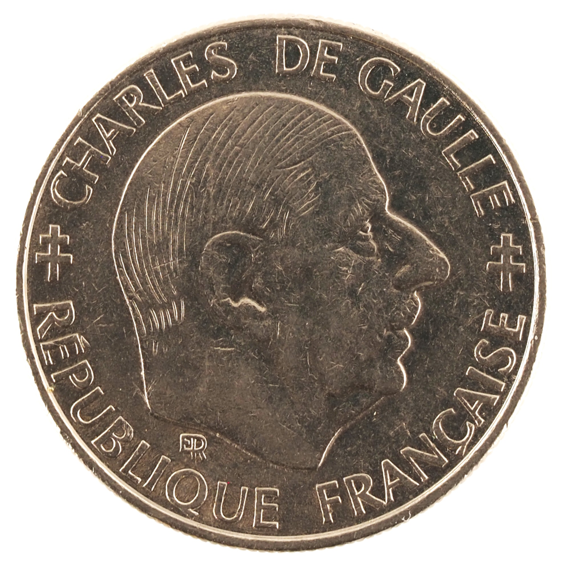France - Pièce 1 Franc 1988 nickel - De Gaulle – Image 2