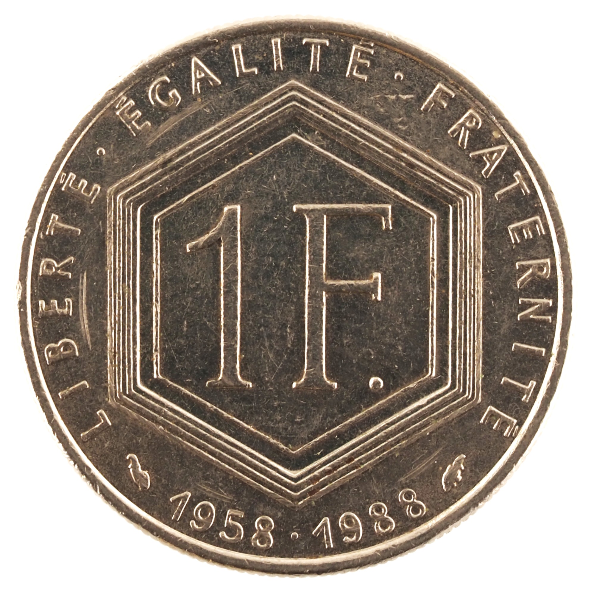 France - Pièce 1 Franc 1988 nickel - De Gaulle