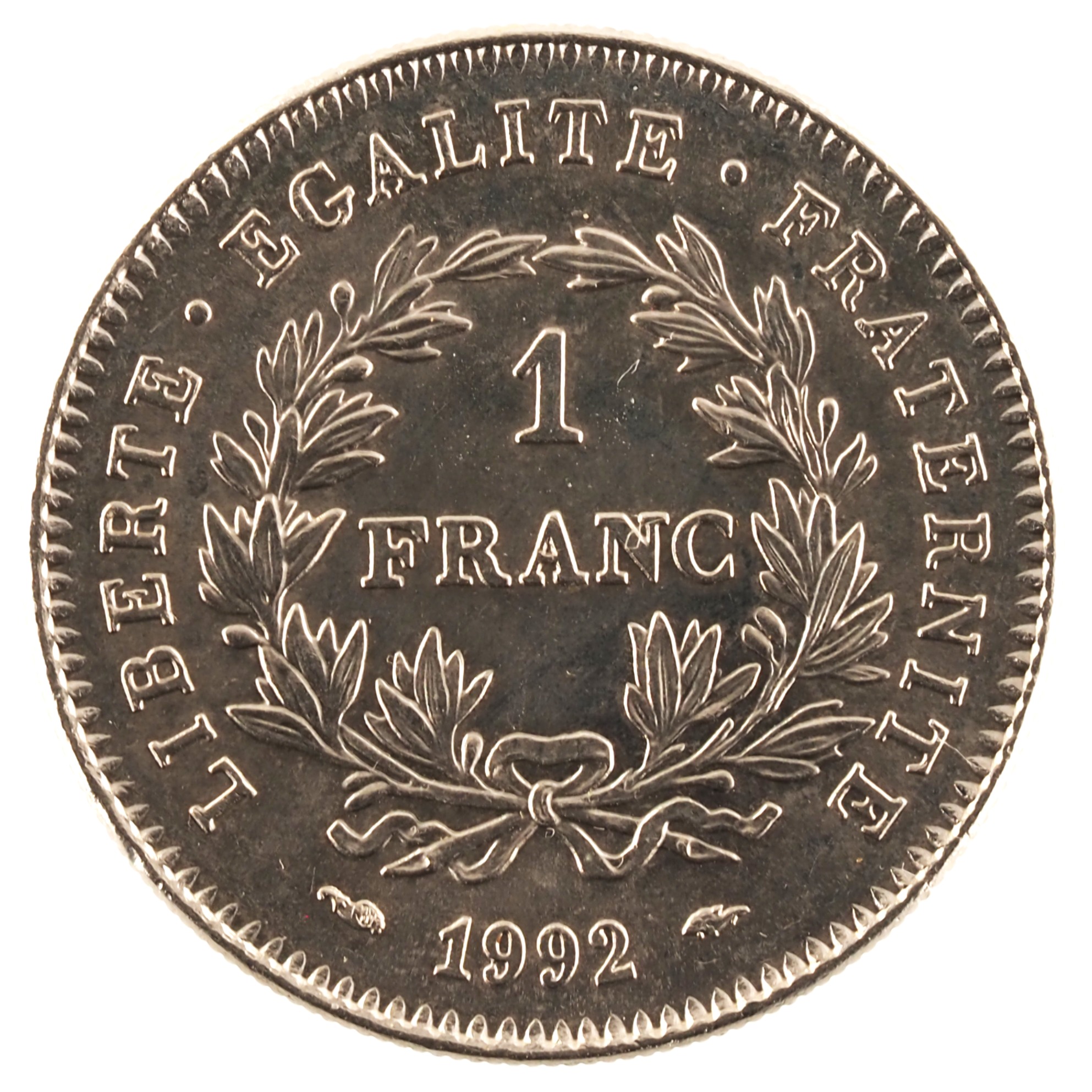 France - Pièce 1 Franc 1992 nickel - République