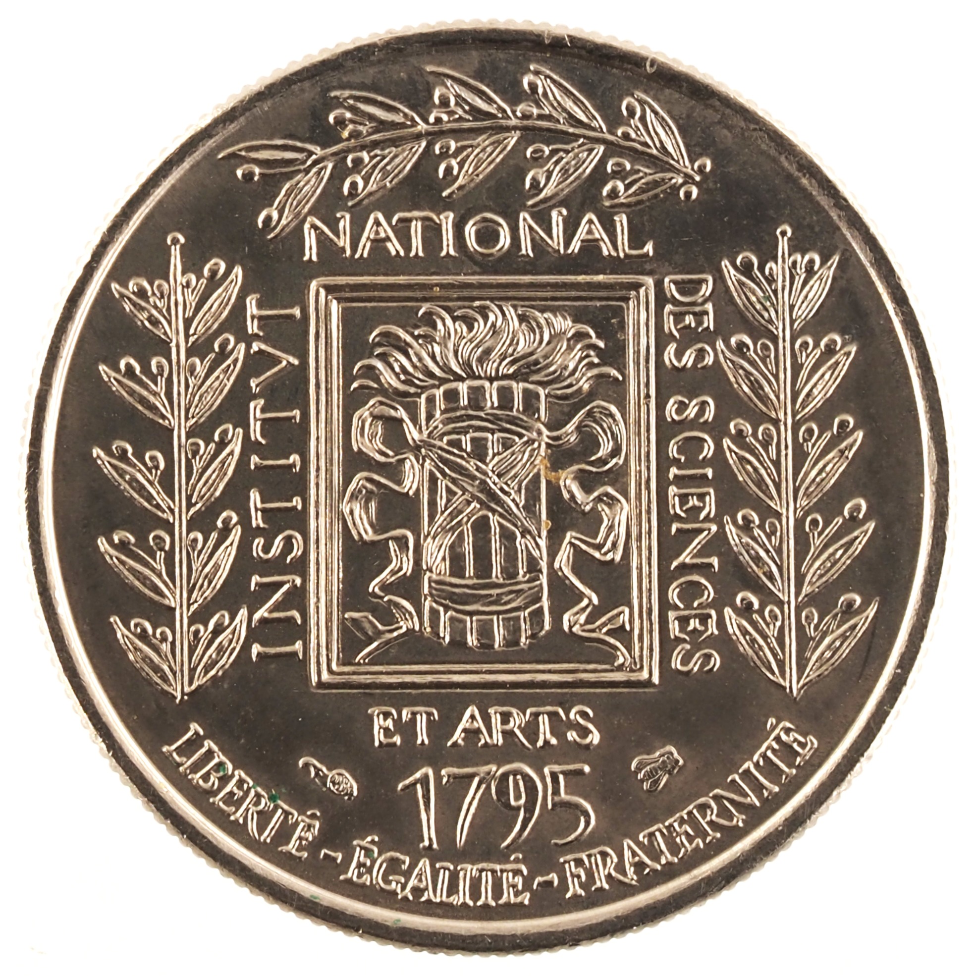 France - Pièce 1 Franc 1995 nickel - Institut de France – Image 2
