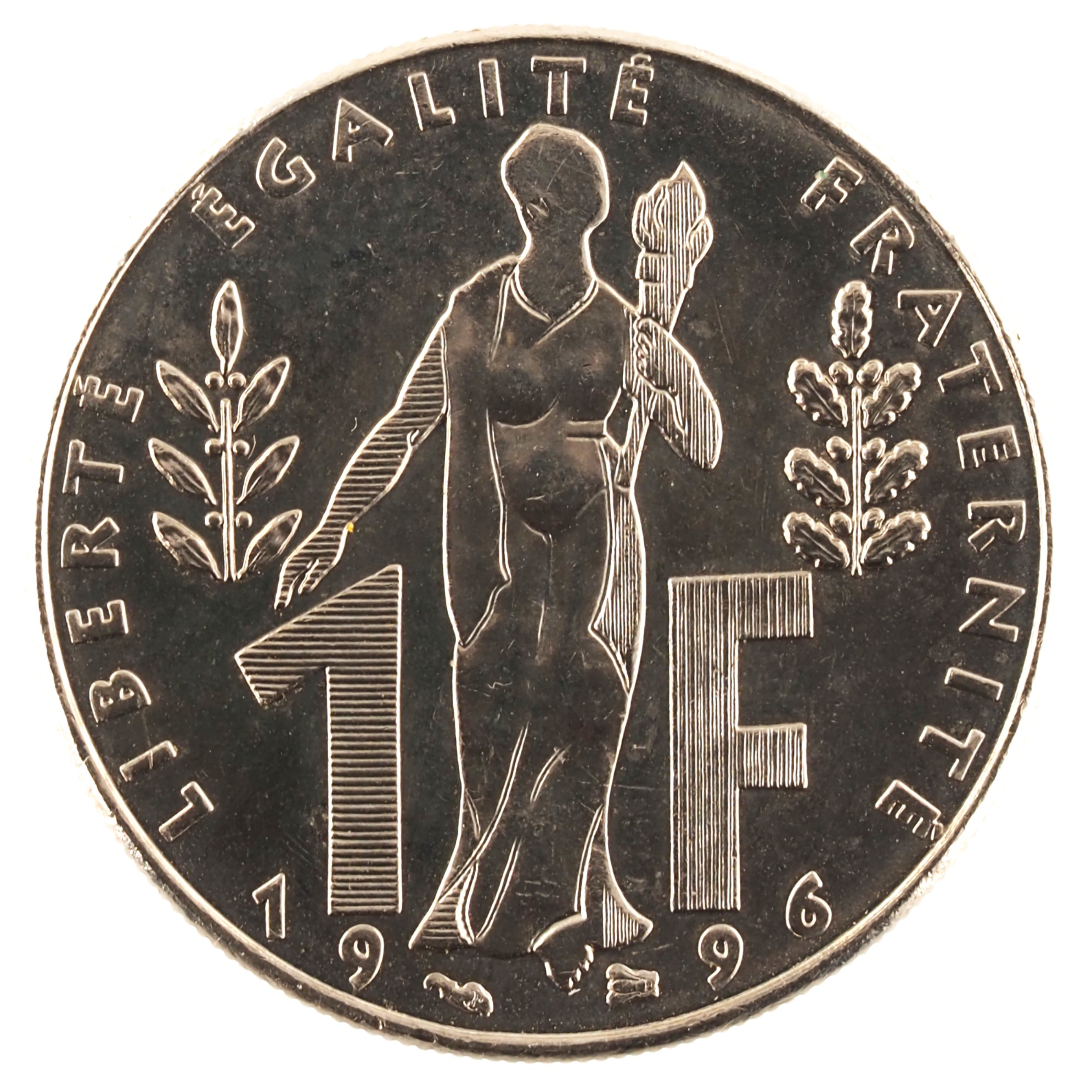 France - Pièce 1 Franc 1996 nickel - Jacques Rueff