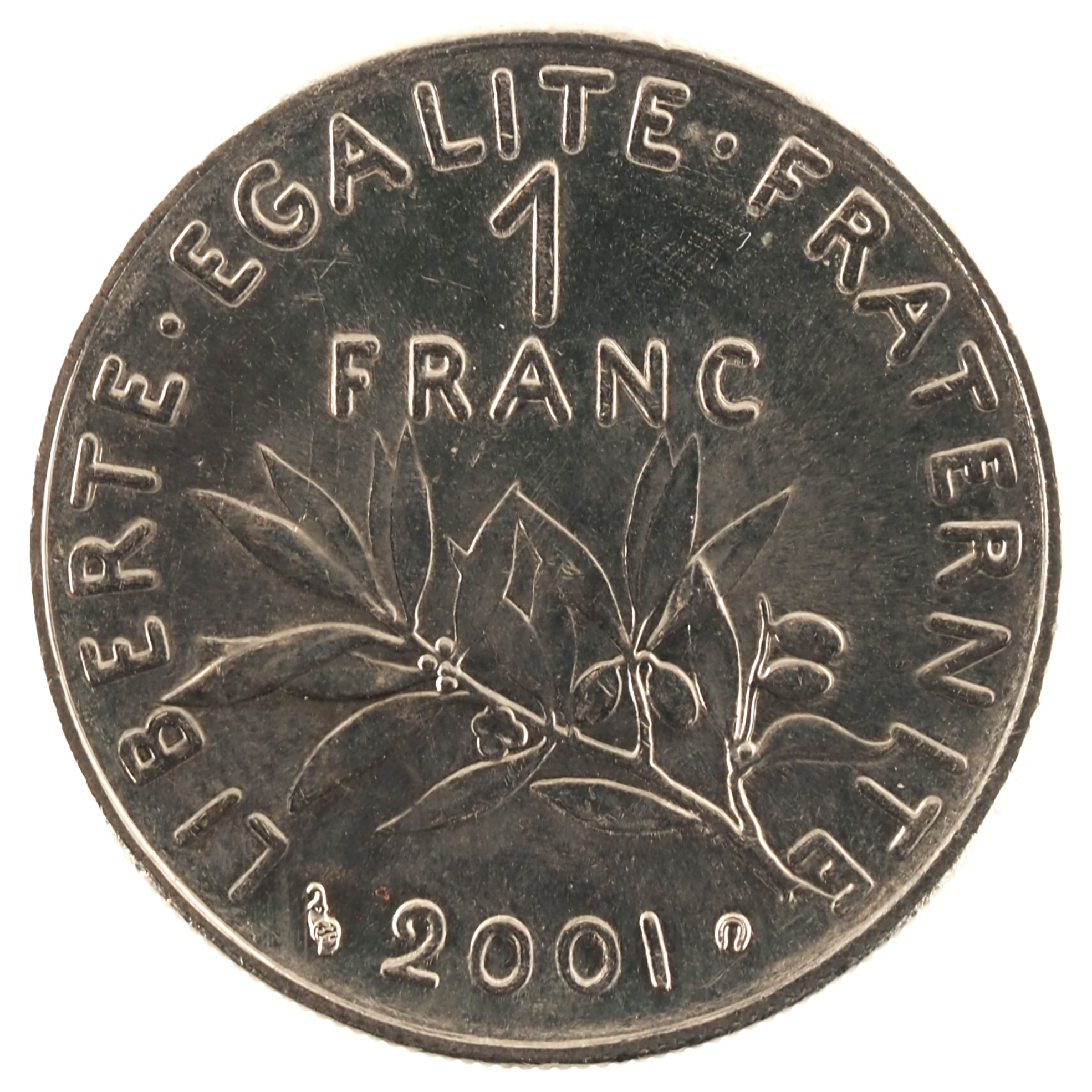 France - Pièce 1 Franc 2001 nickel - Semeuse