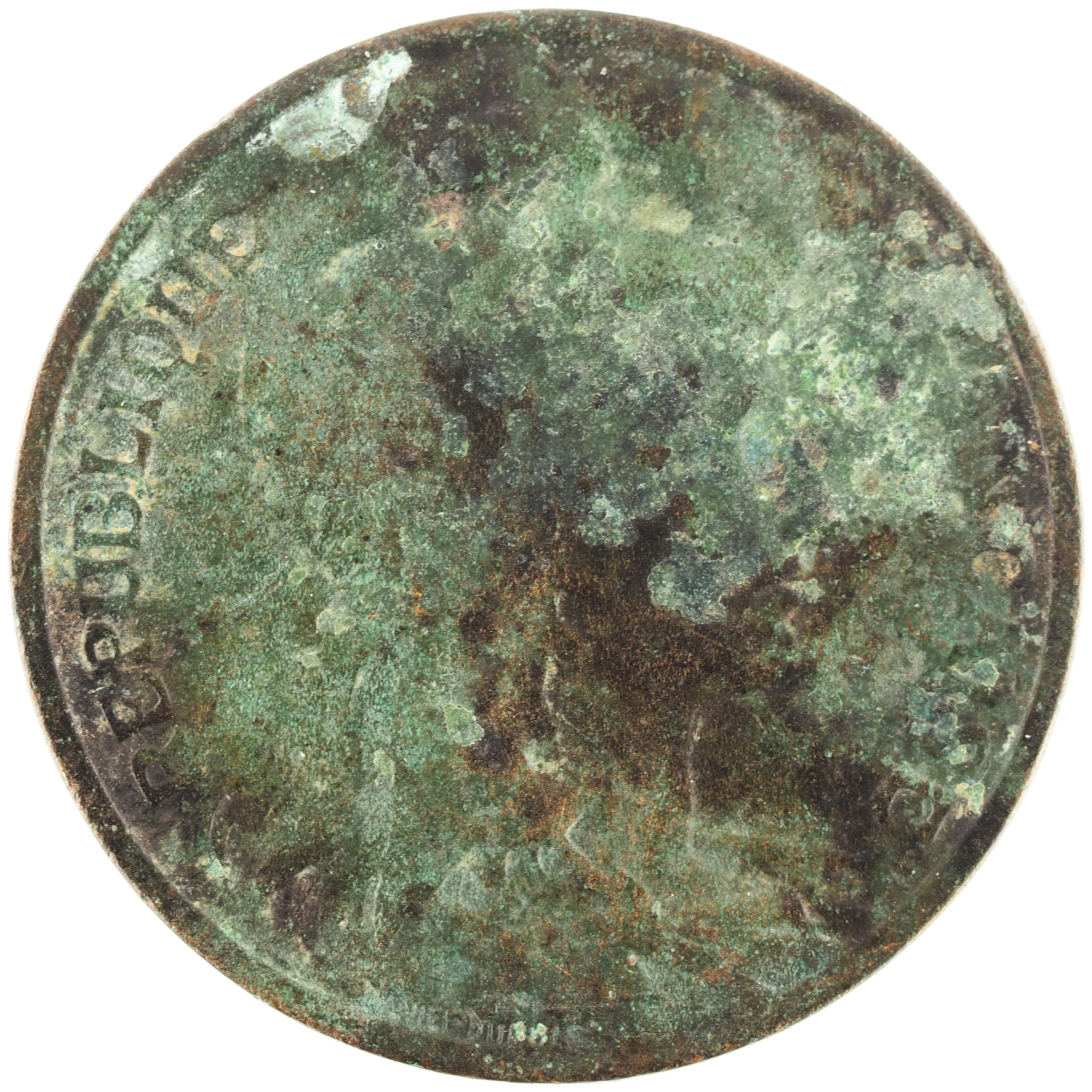 France - Pièce 10 Centimes 1912 bronze - Daniel-Dupuis – Image 2